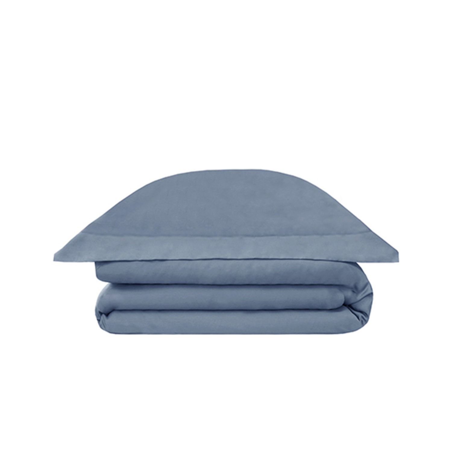 Decoflux Home Cotton Bedding Set Silver Blue Uk Double, Us Full