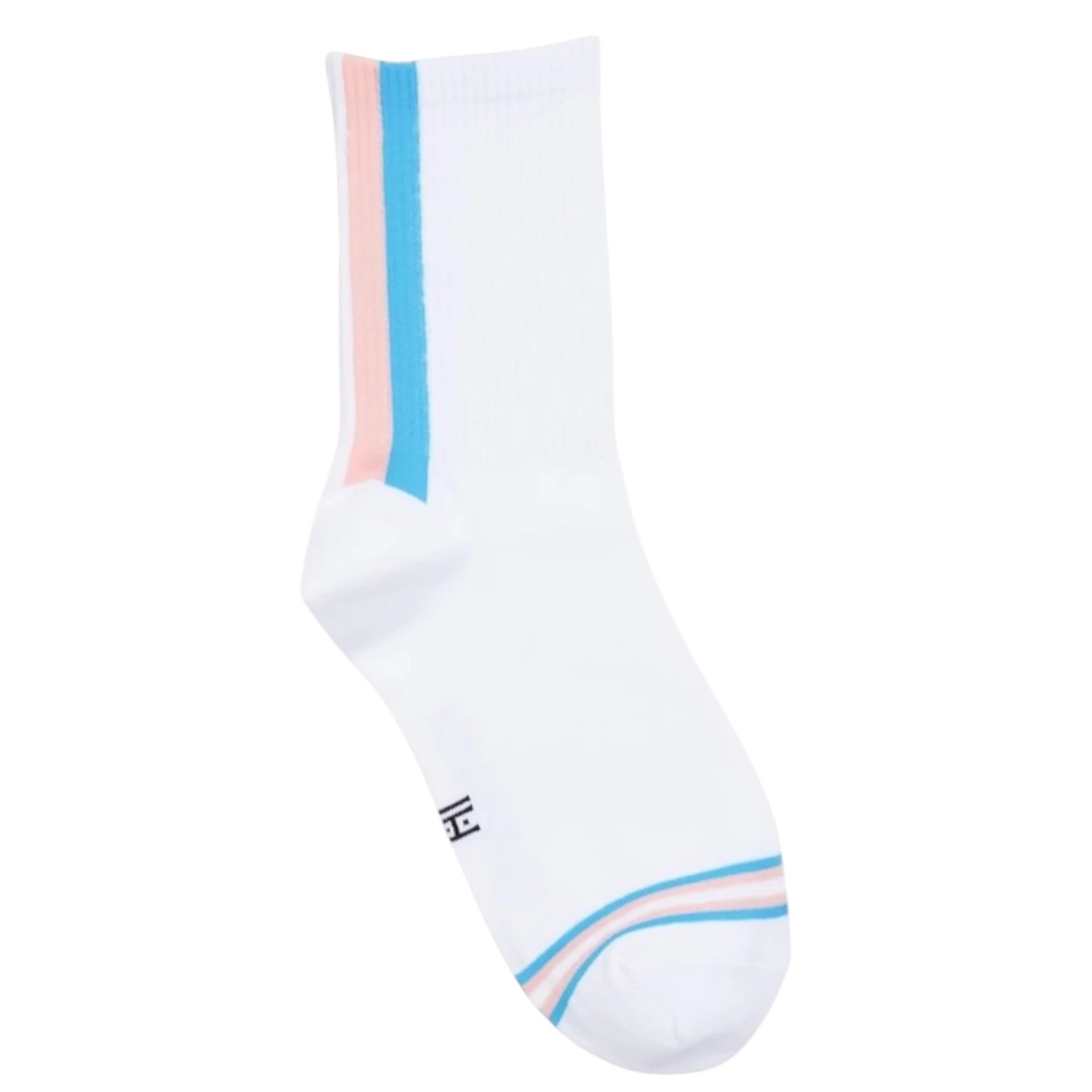 High Heel Jungle By Kathryn Eisman Women's White Trans Pride Flag Socks In White