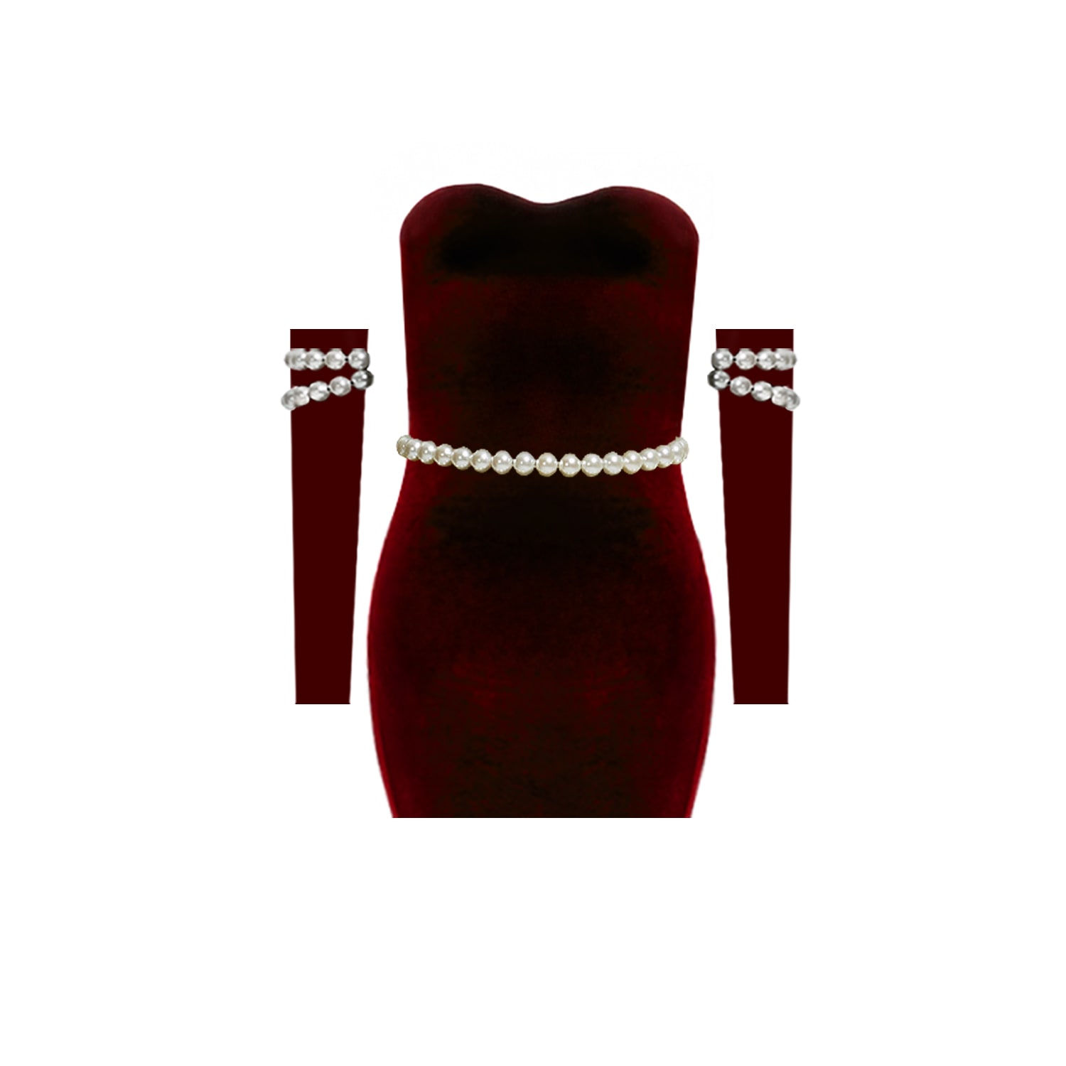 Nur Karaata Women's Red Eternal Mini Burgundy Dress In Burgundy