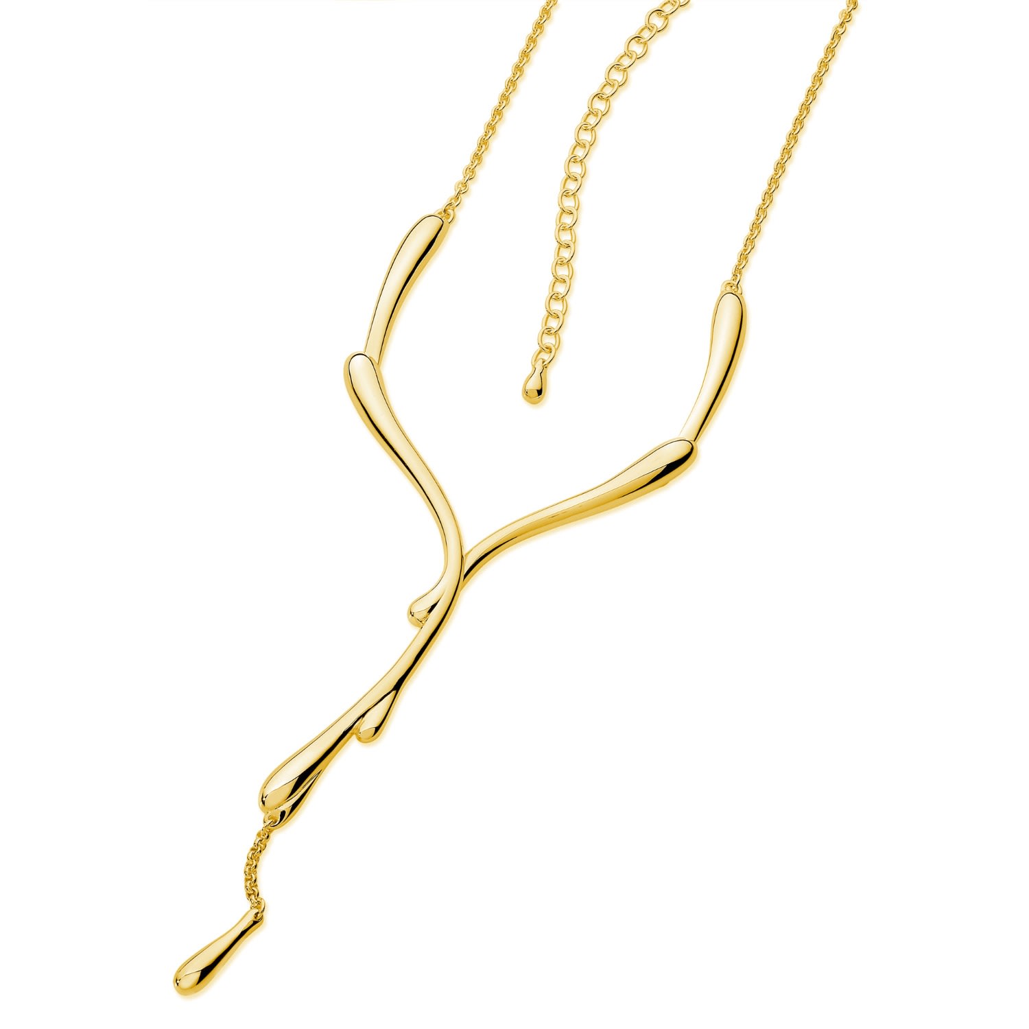 Women’s Dripping Necklace In Gold Vermeil Lucy Quartermaine