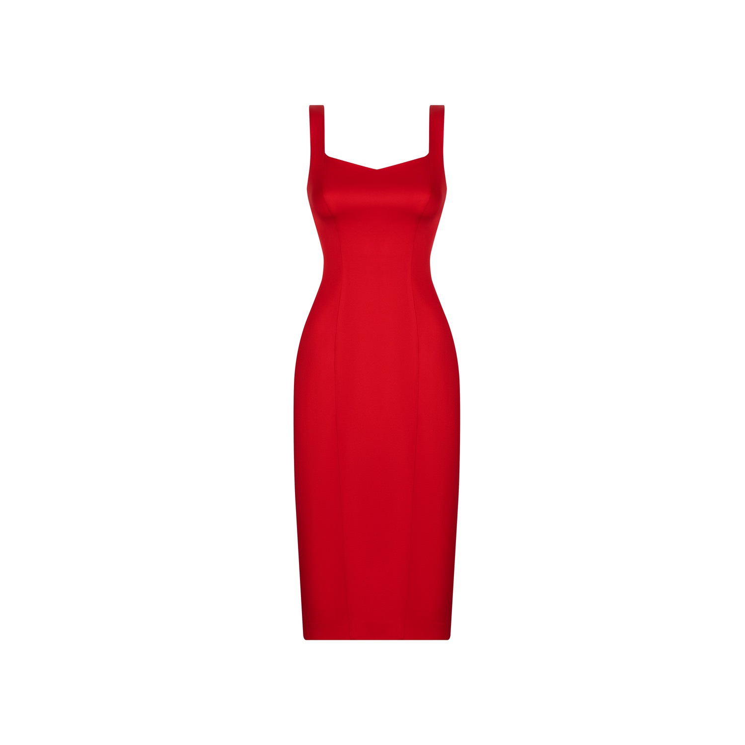 Women's Dress Midi Red | Extra Small | Elsava