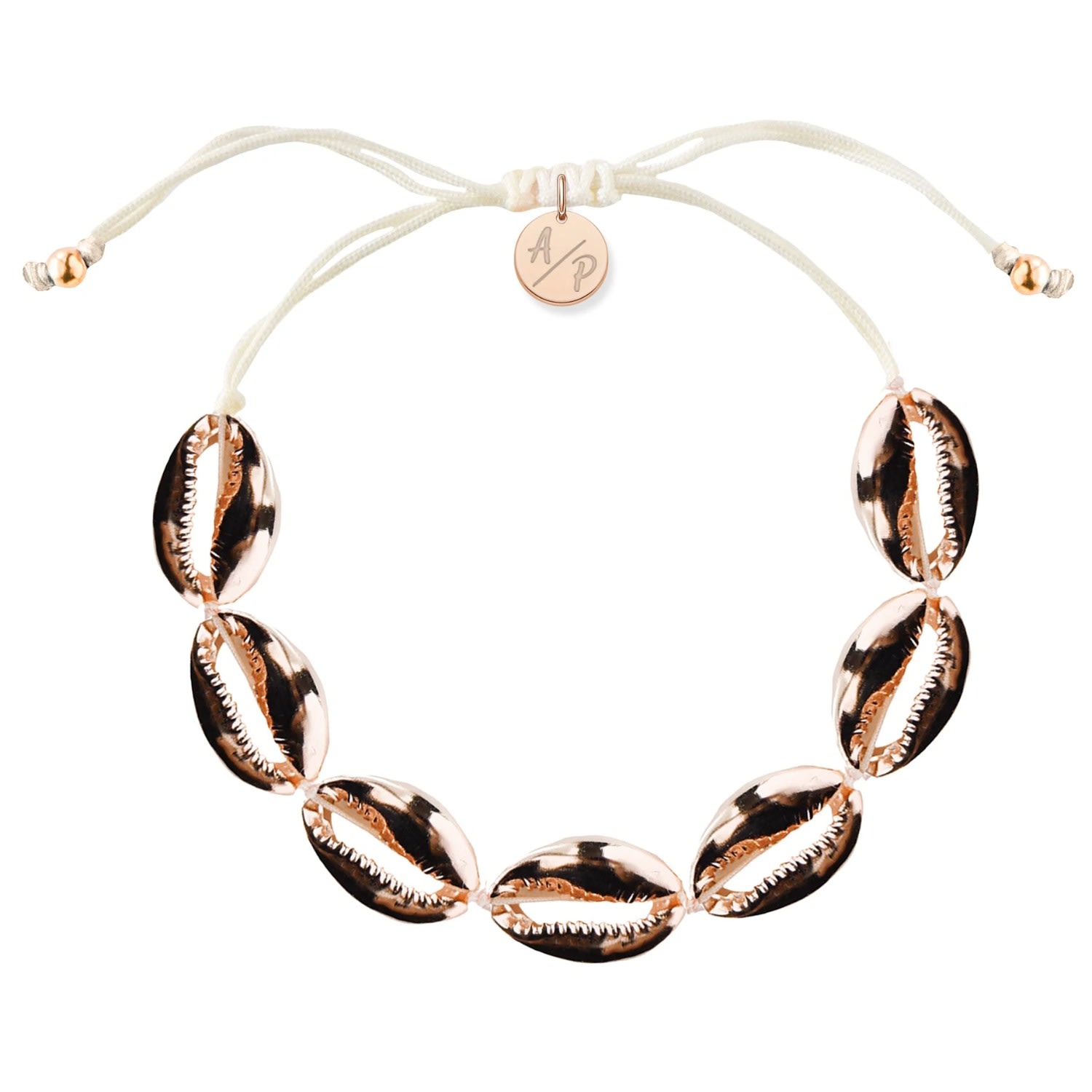 Women’s White Mini Shells Bracelet Ivory - Rose Gold Adriana Pappas Designs