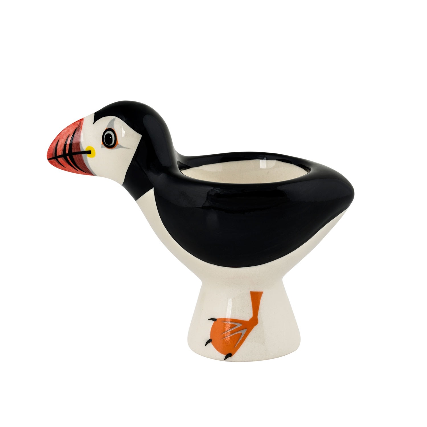 Black Puffin Egg Cup Hannah Turner