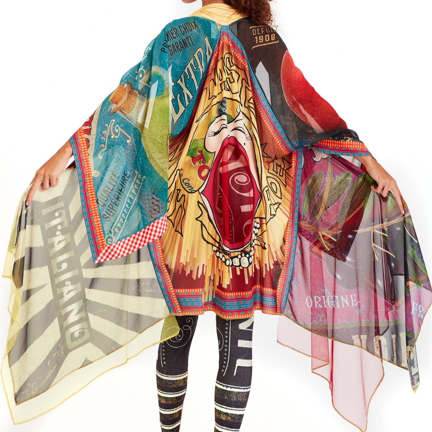 Ipng Design Women's Kimono Cardigan Taster's Team