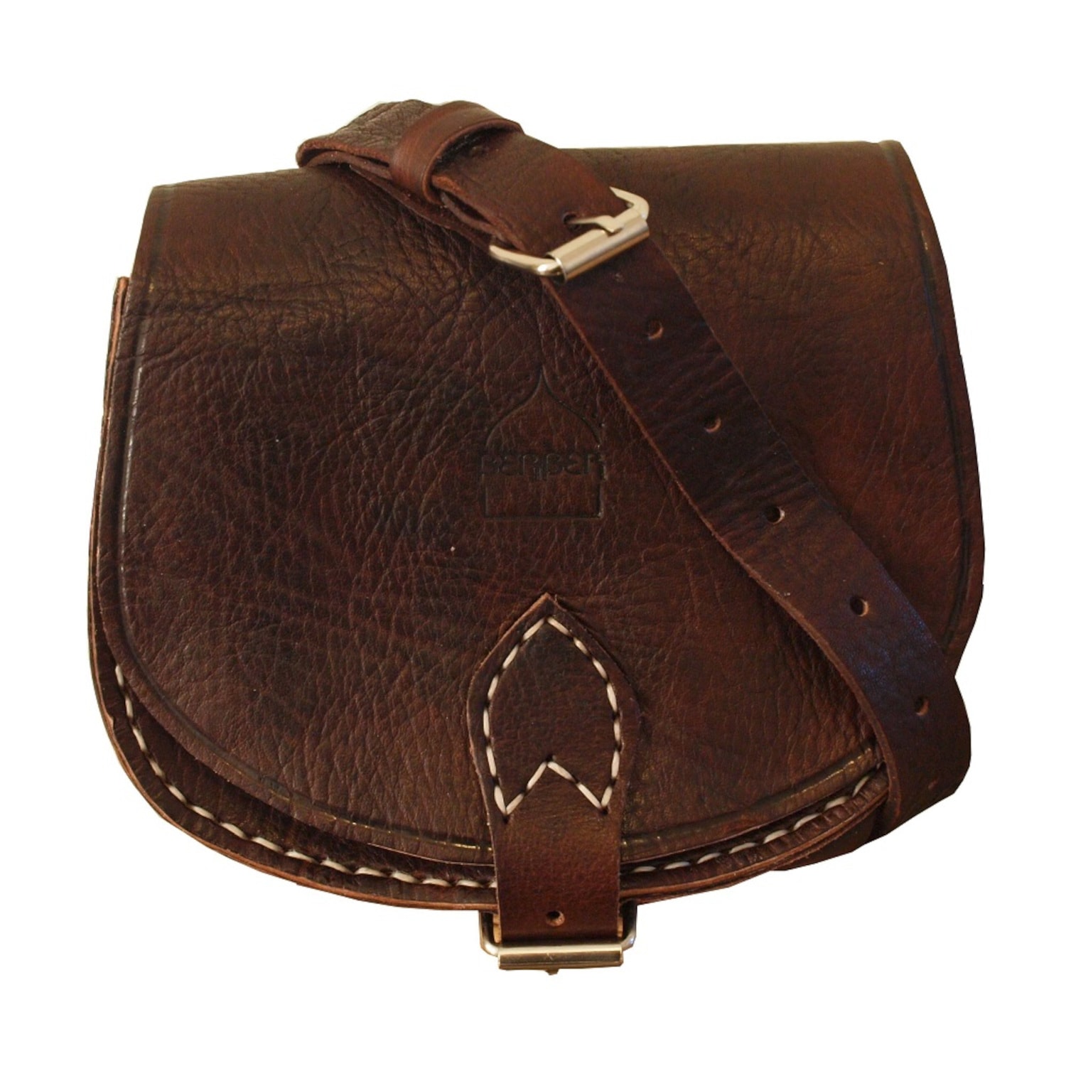 Berber Leather Women's The Temara Small Saddle Bag In Dark Brown