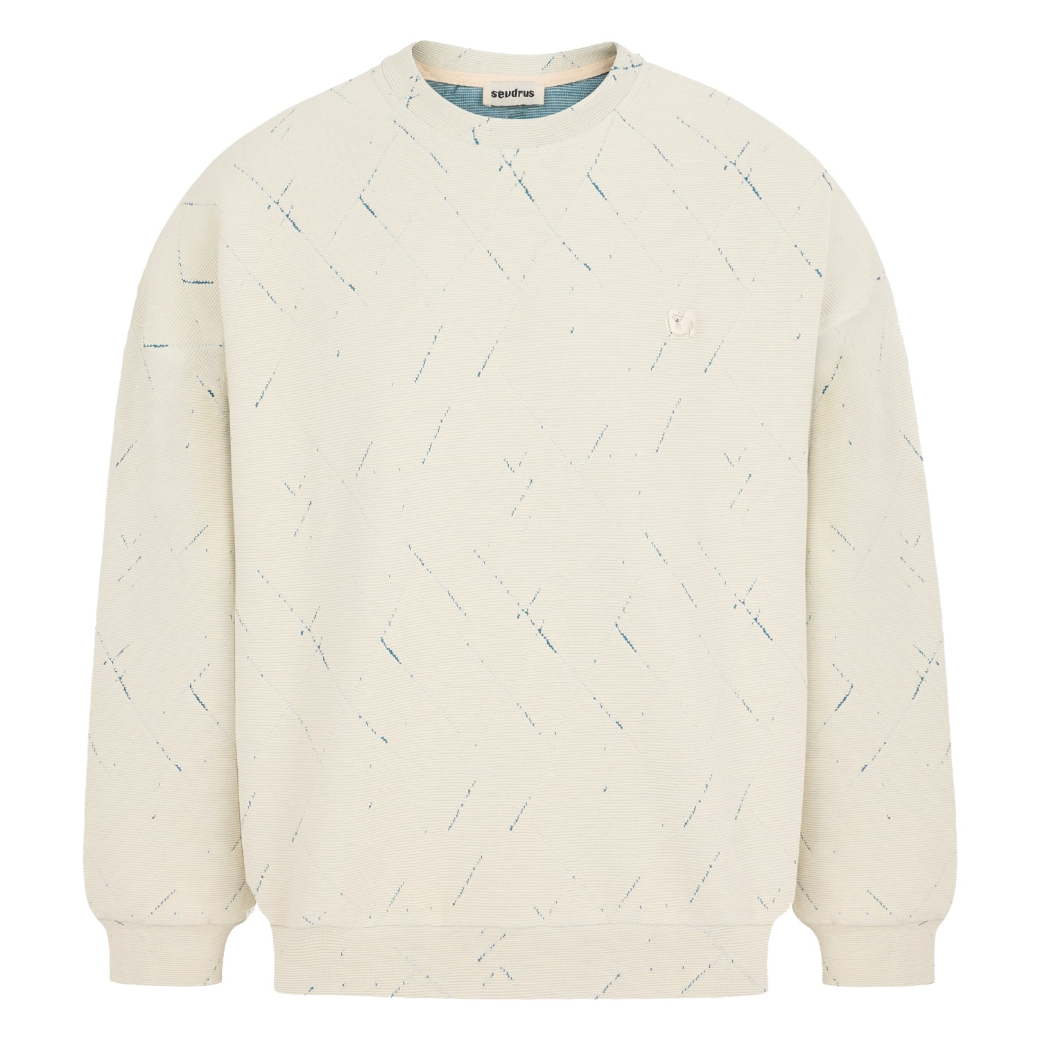 Sevdrus Blue / Neutrals Unisex Beige Symphony Sweatshirt In Blue