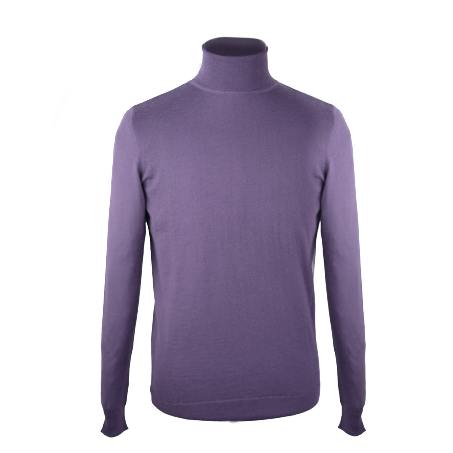 David Wej Men's Pink / Purple Harry Wool Roll Neck Jumper – Lilac In Pink/purple