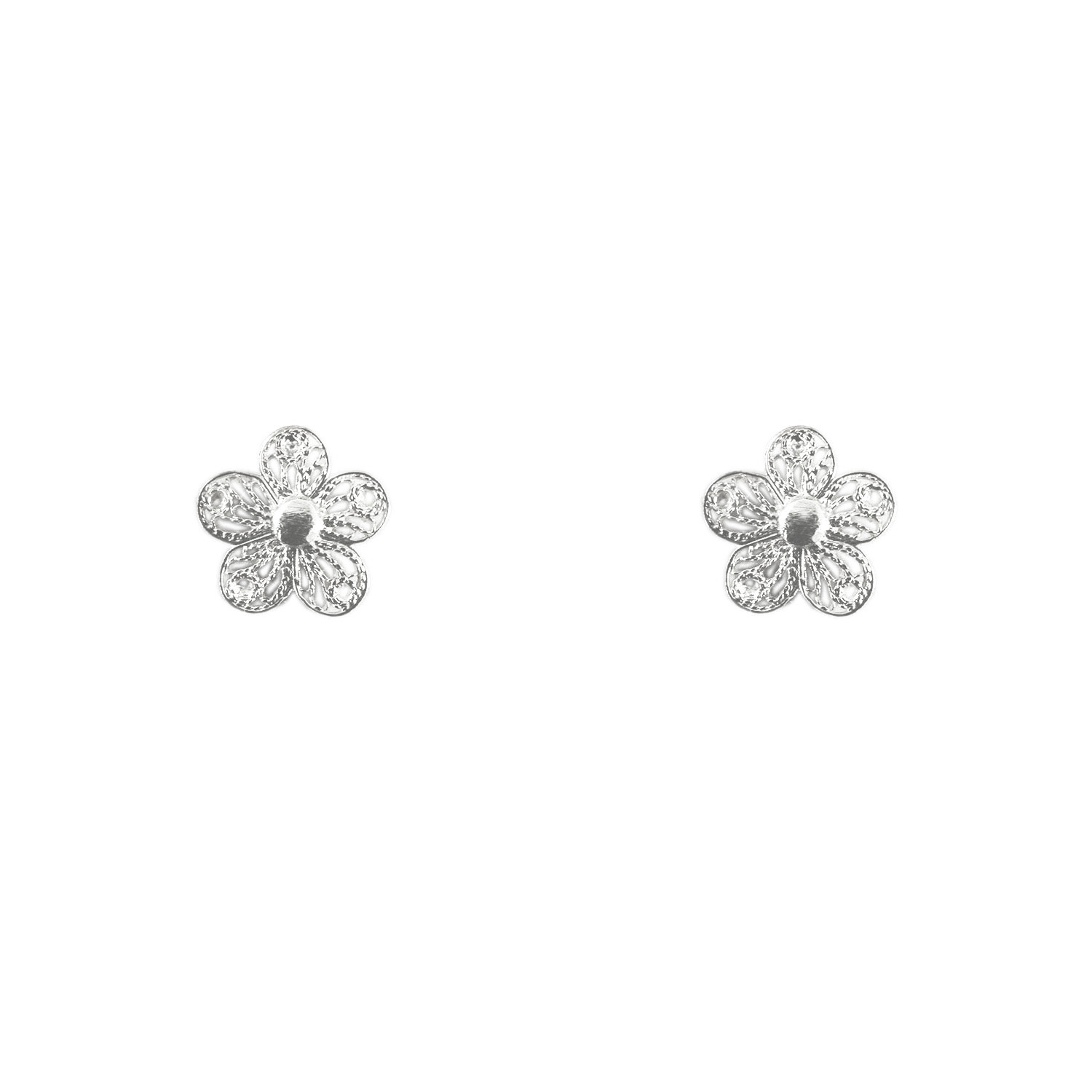 Mamba Women's Studs Silver Flower