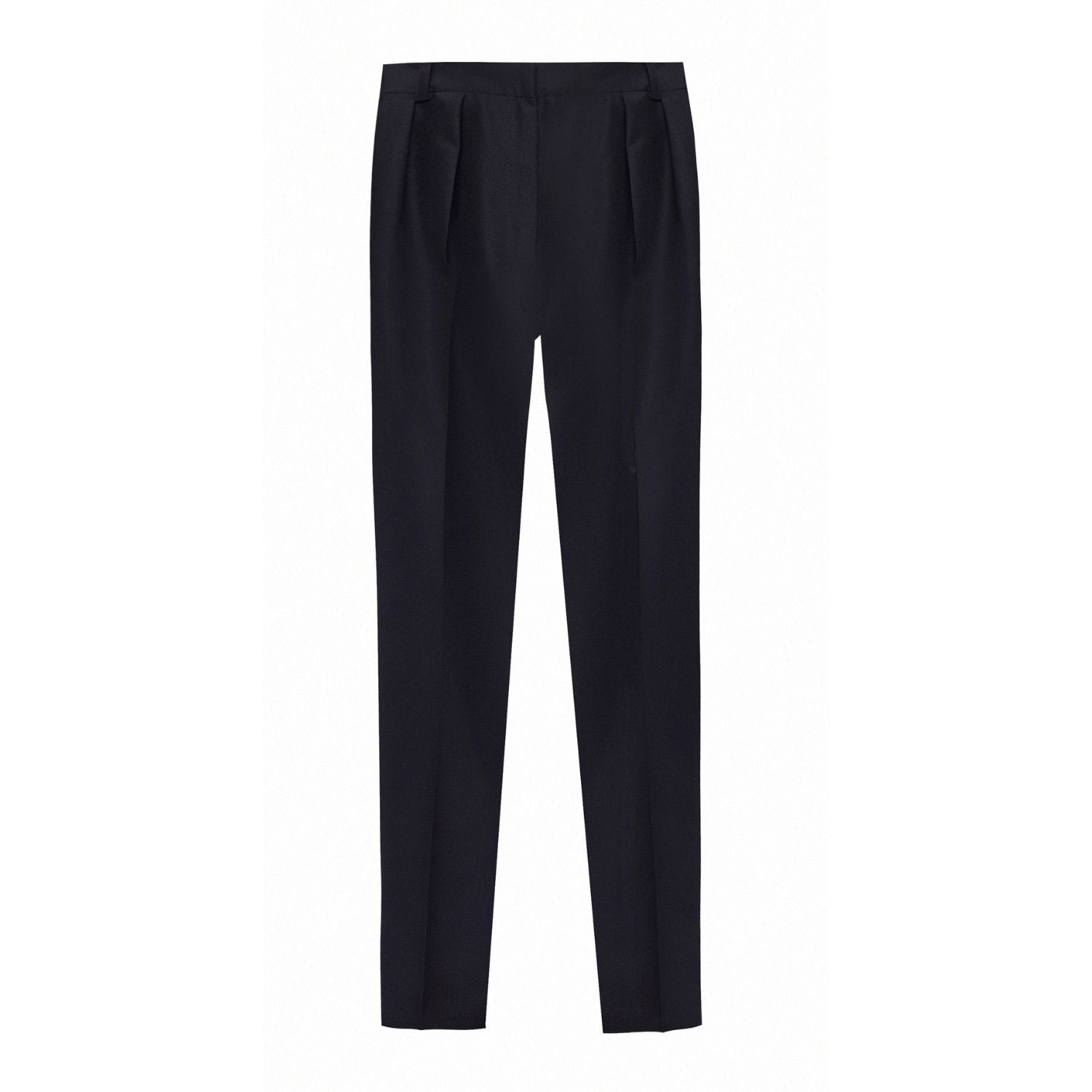 Women’s Tapered Wool Trousers In Black Small Epuzer