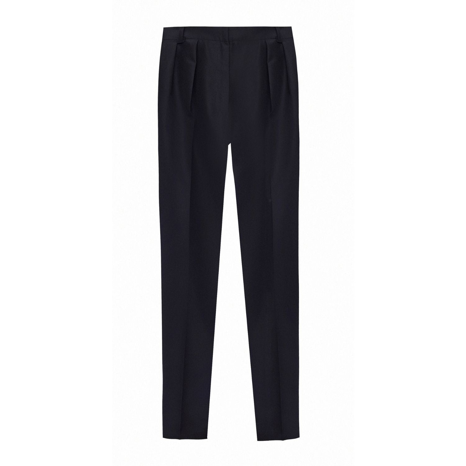 Women’s Tapered Wool Trousers In Black Medium Epuzer