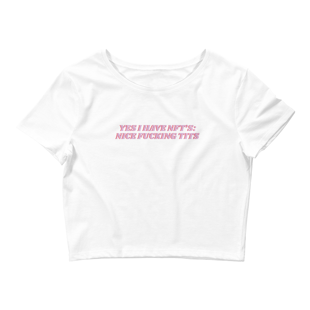 Women’s I Have Nft’s Tee - White M/L Nus