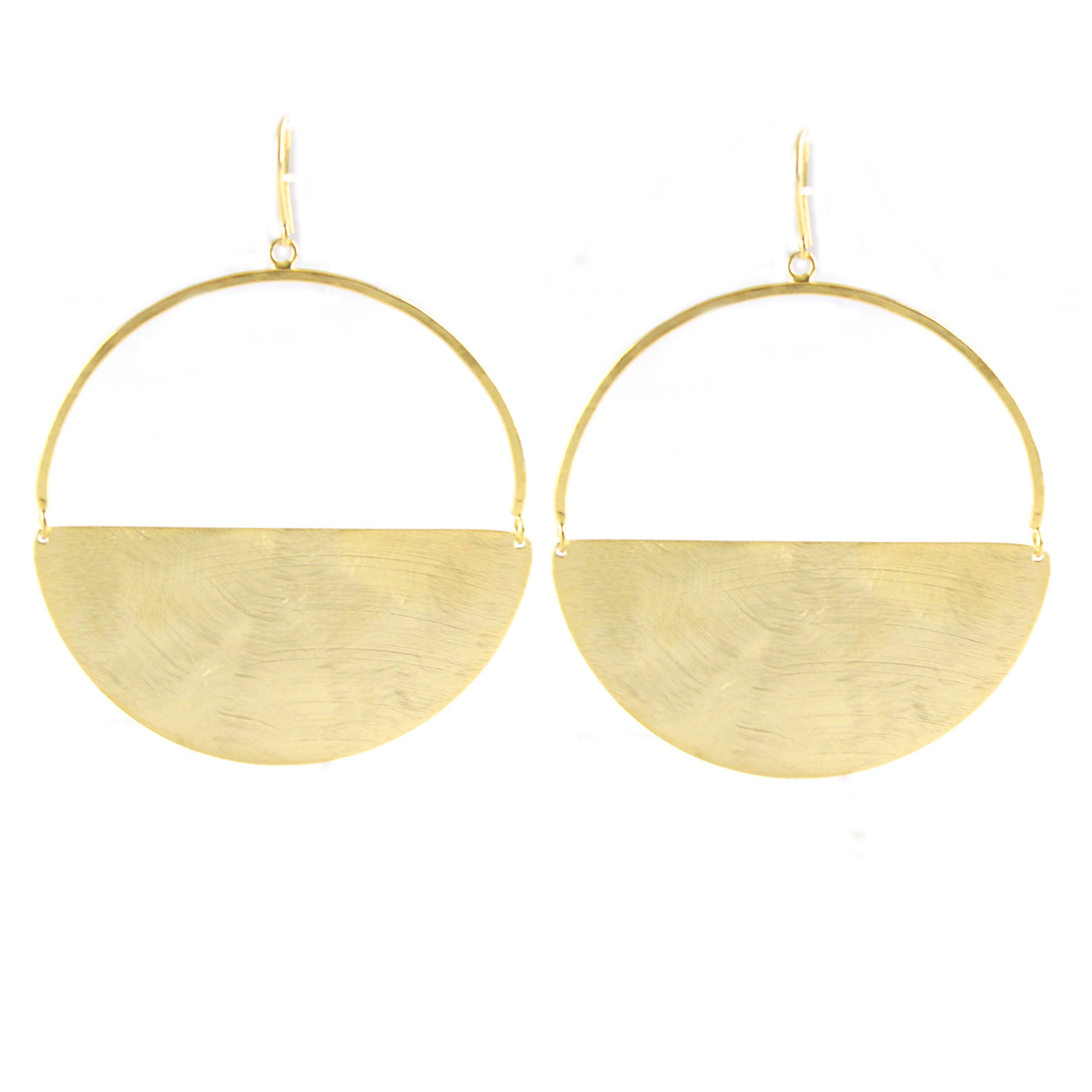Marcia Moran Women's Gold Dixie Half-moon Earrings