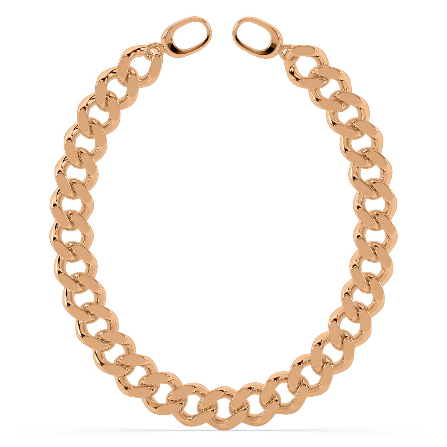 Oni Fine Jewelry Women's Bold Cuban Link Anklet - Rose Gold In Gold