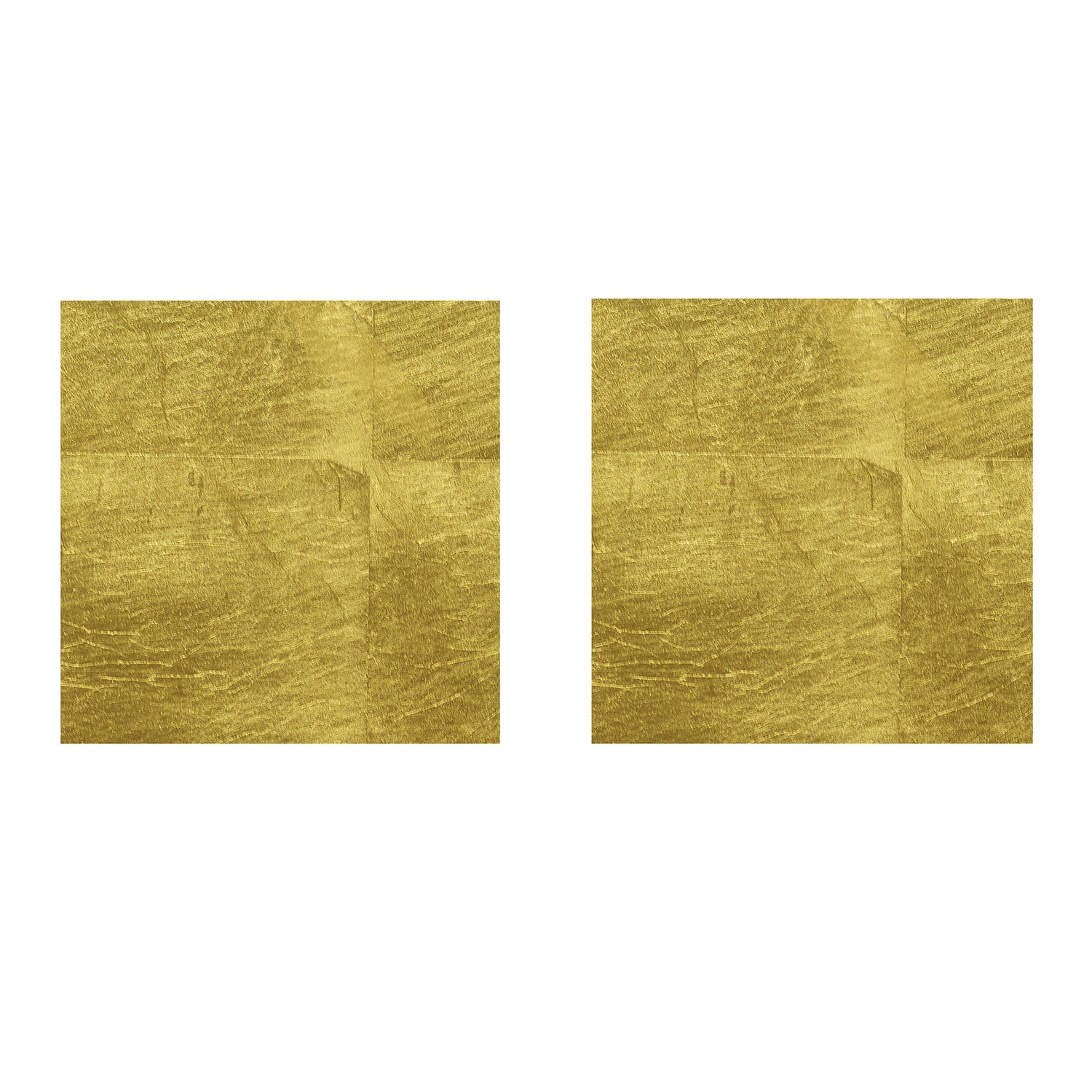 Set Of Two Gold Leaf Coasters Posh Trading Company