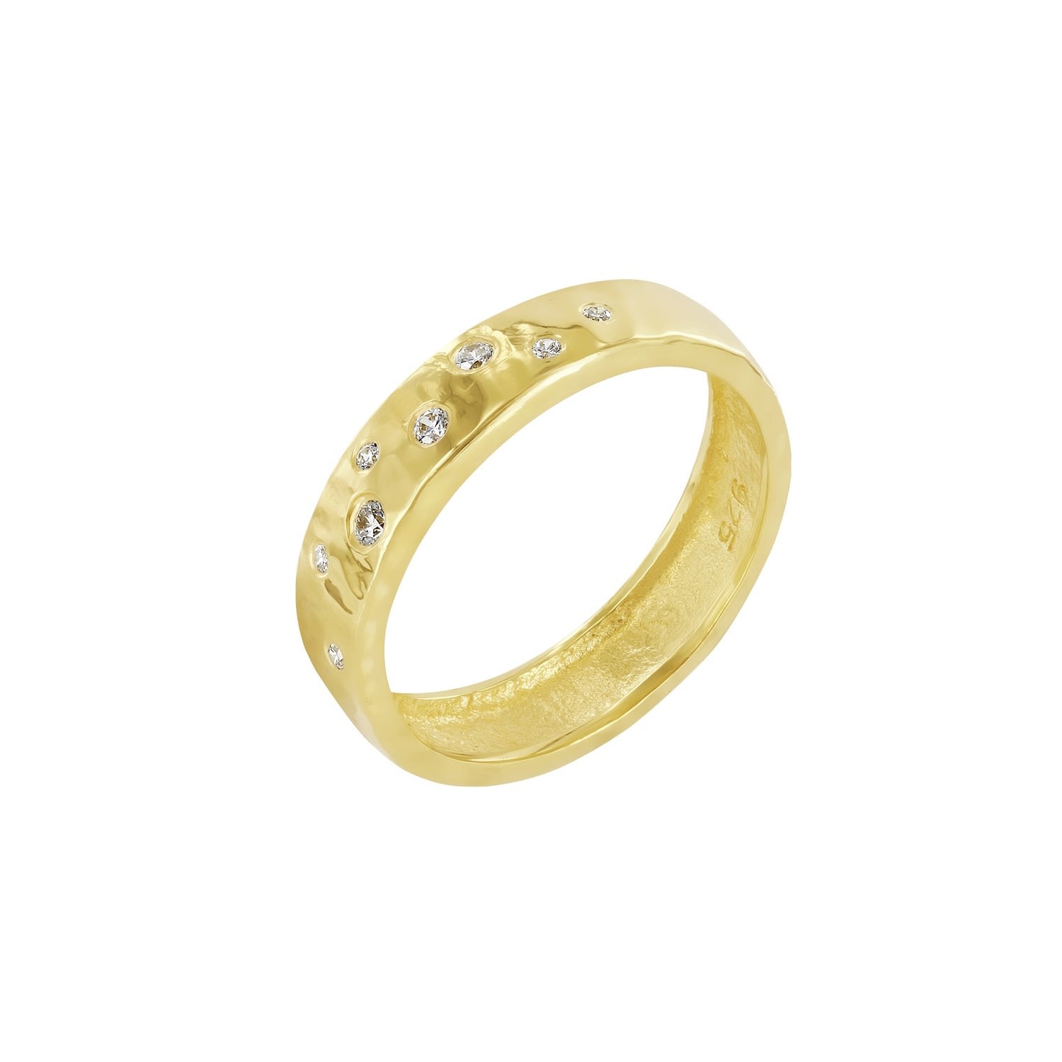 Women’s Zephyr Oracle Ring Gold Vermeil Wolf and Zephyr