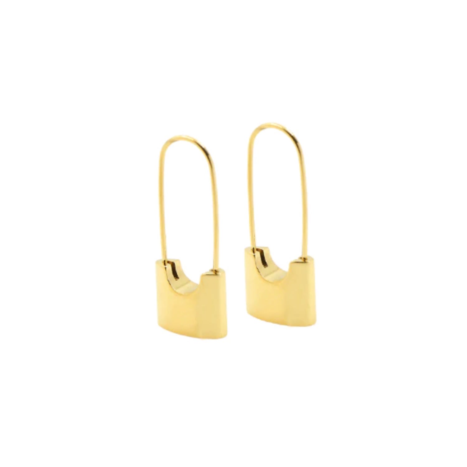 Women’s Gold Stella Lock Earrings Gosia Orlowska