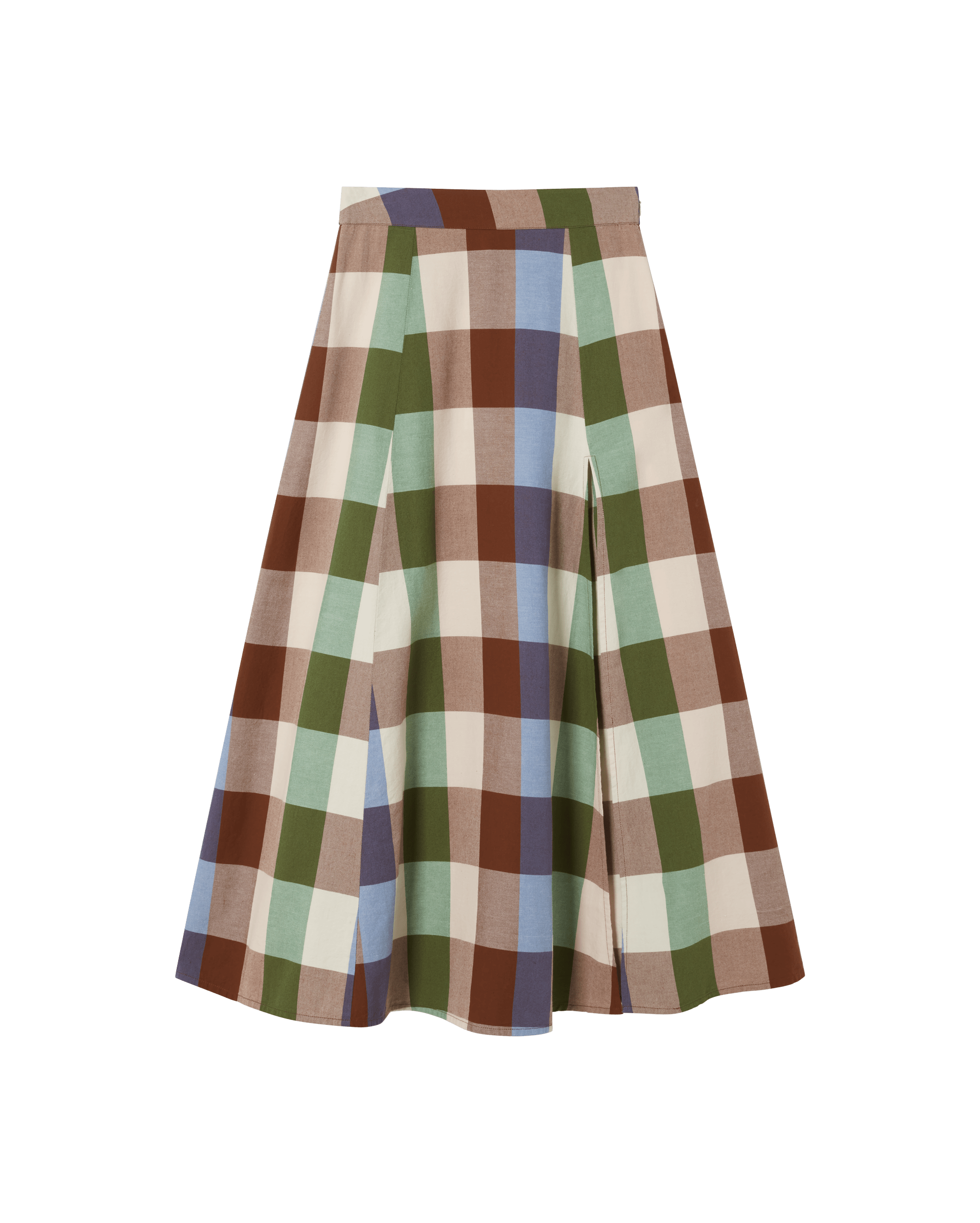 Thinking Mu Women's Brown Multicolor Tora Skirt