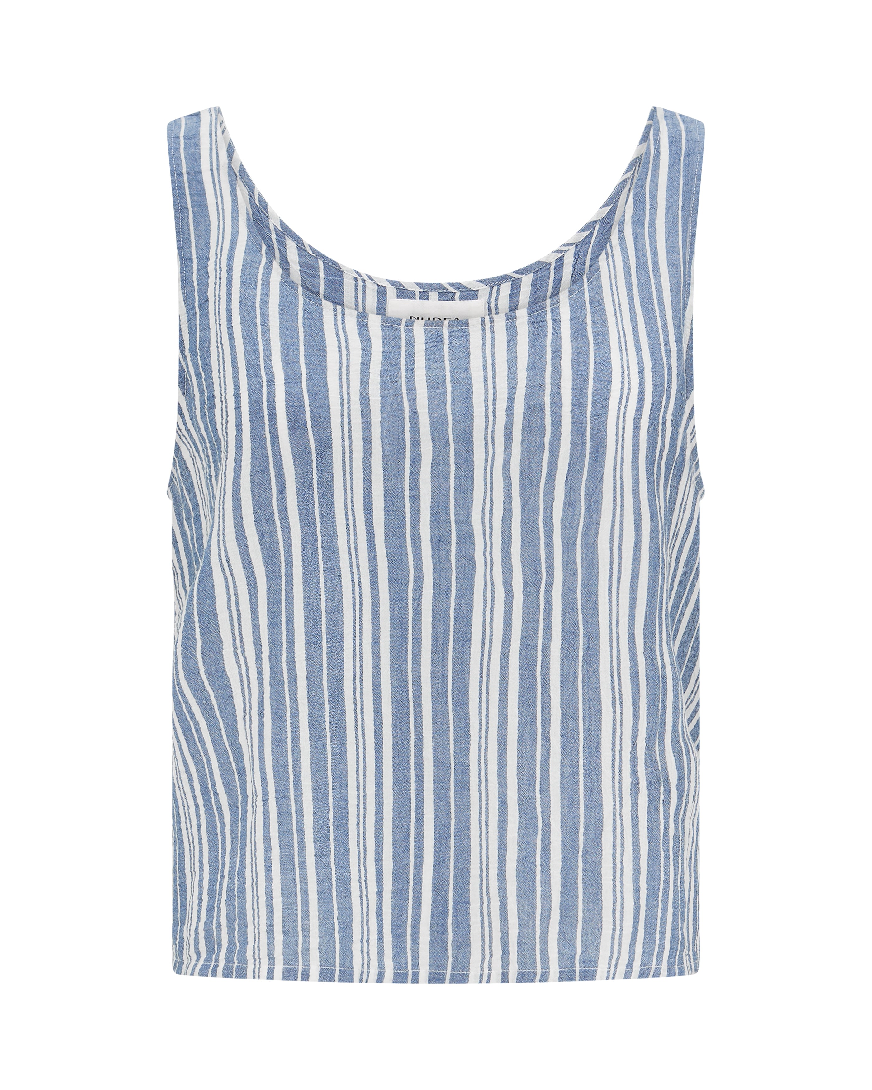 Nudea Women's Blue / White The Tank - French Navy Stripe In Blue/white