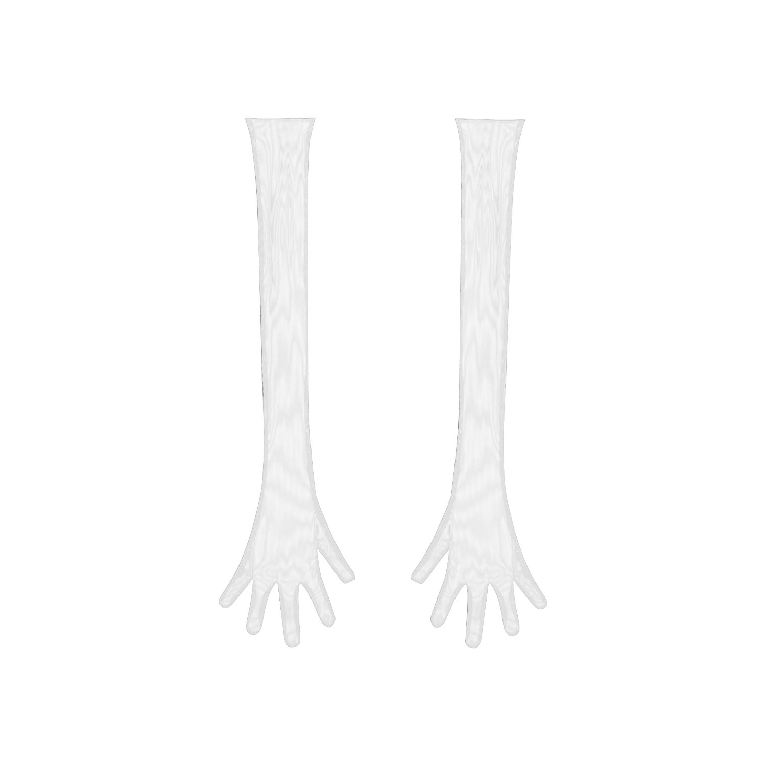 Úchè Women's White Sheer Gloves