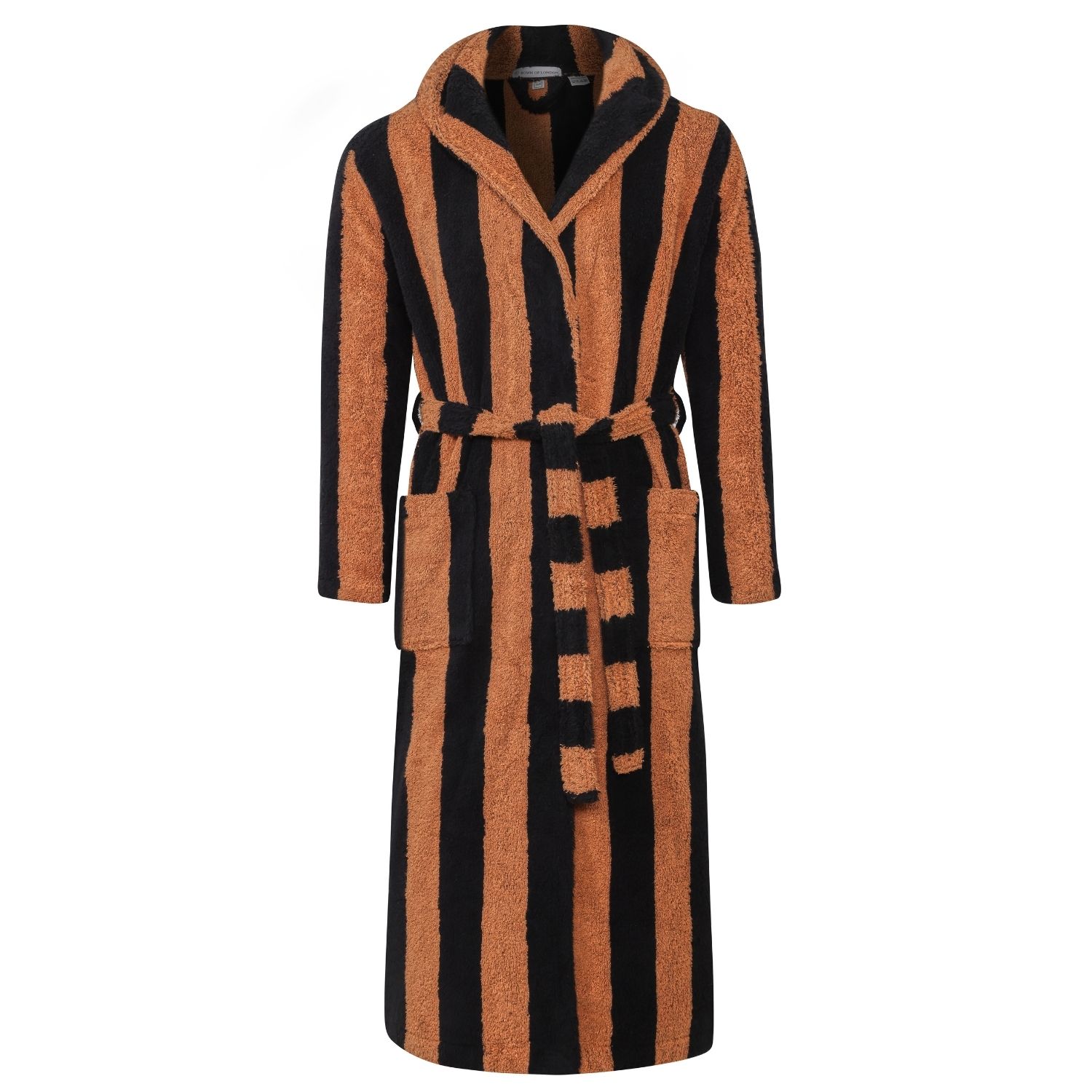 Bown Of London Brown Women's Hooded Long Dressing Gown - Miami In Brown