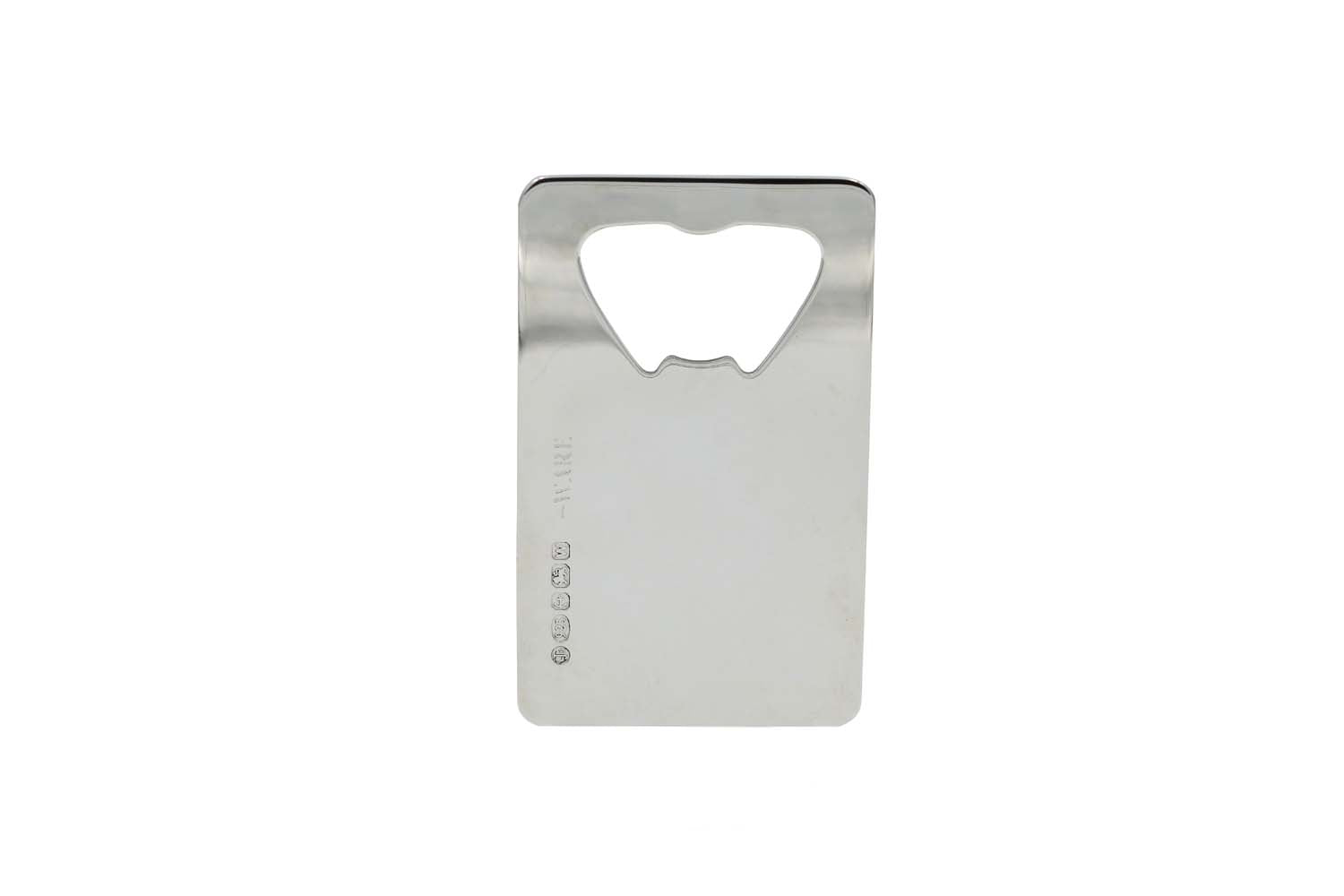 Ware Collective Silver Open Sterling Bottle Opener In Gray