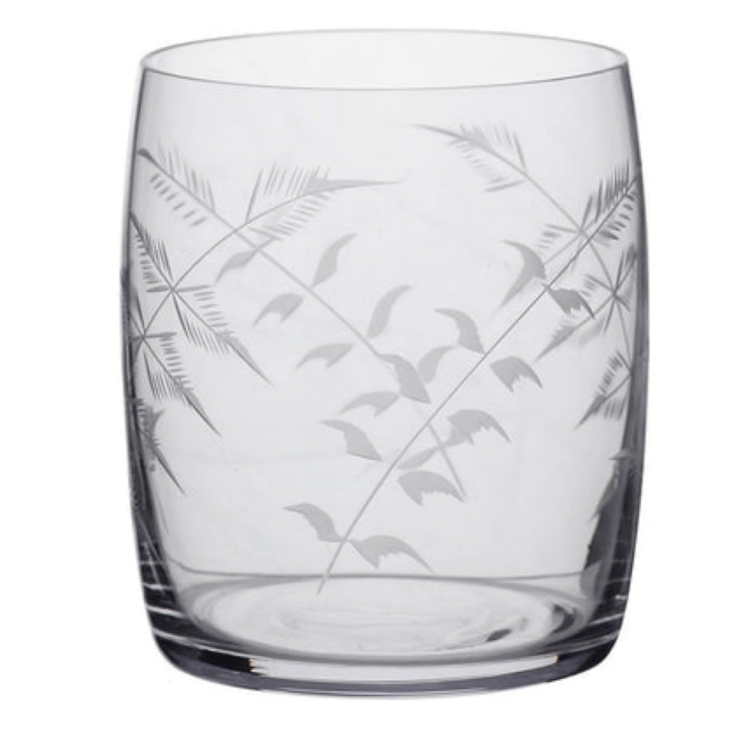 A Single Crystal Carafe Glass - Fern Design The Vintage List