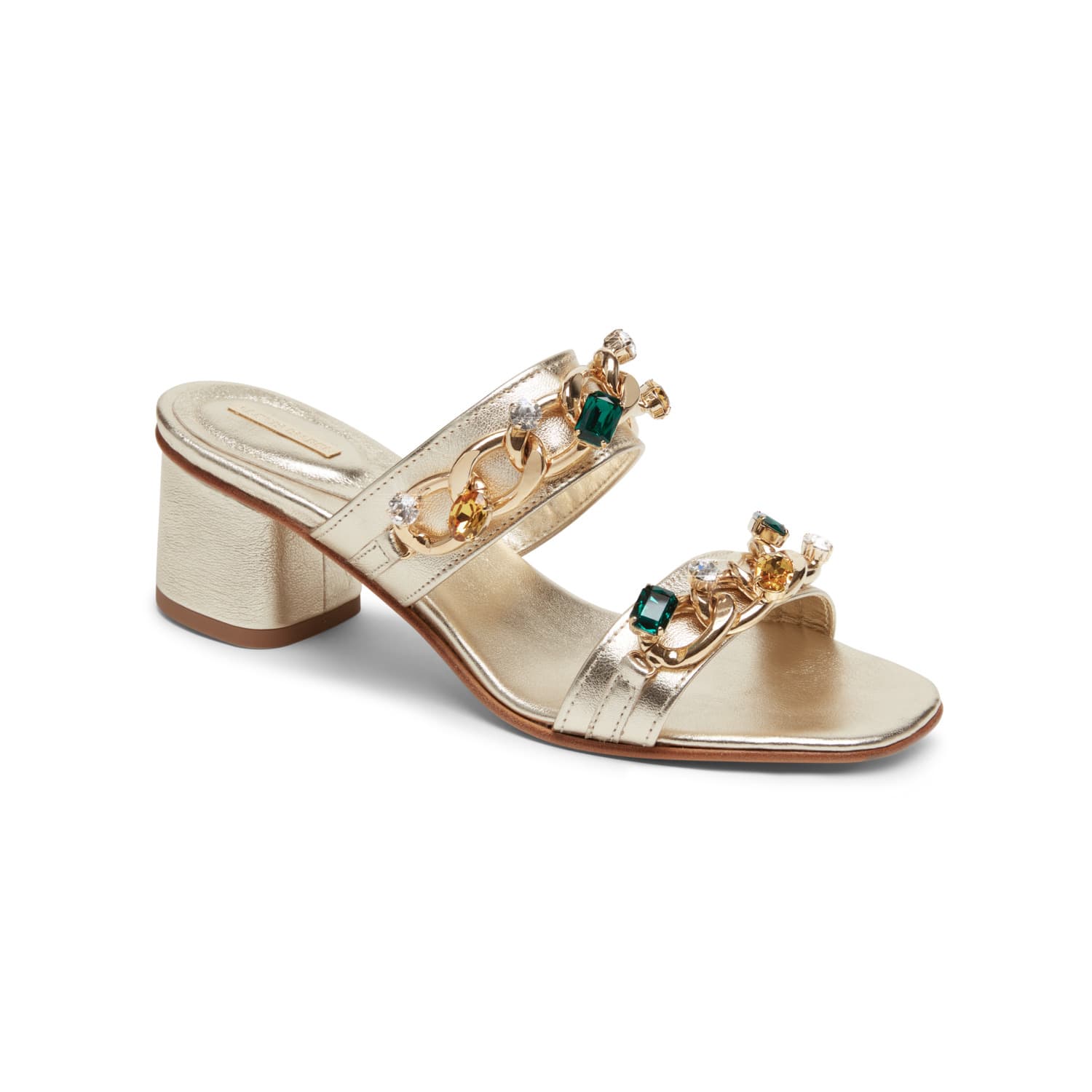 gold sandals