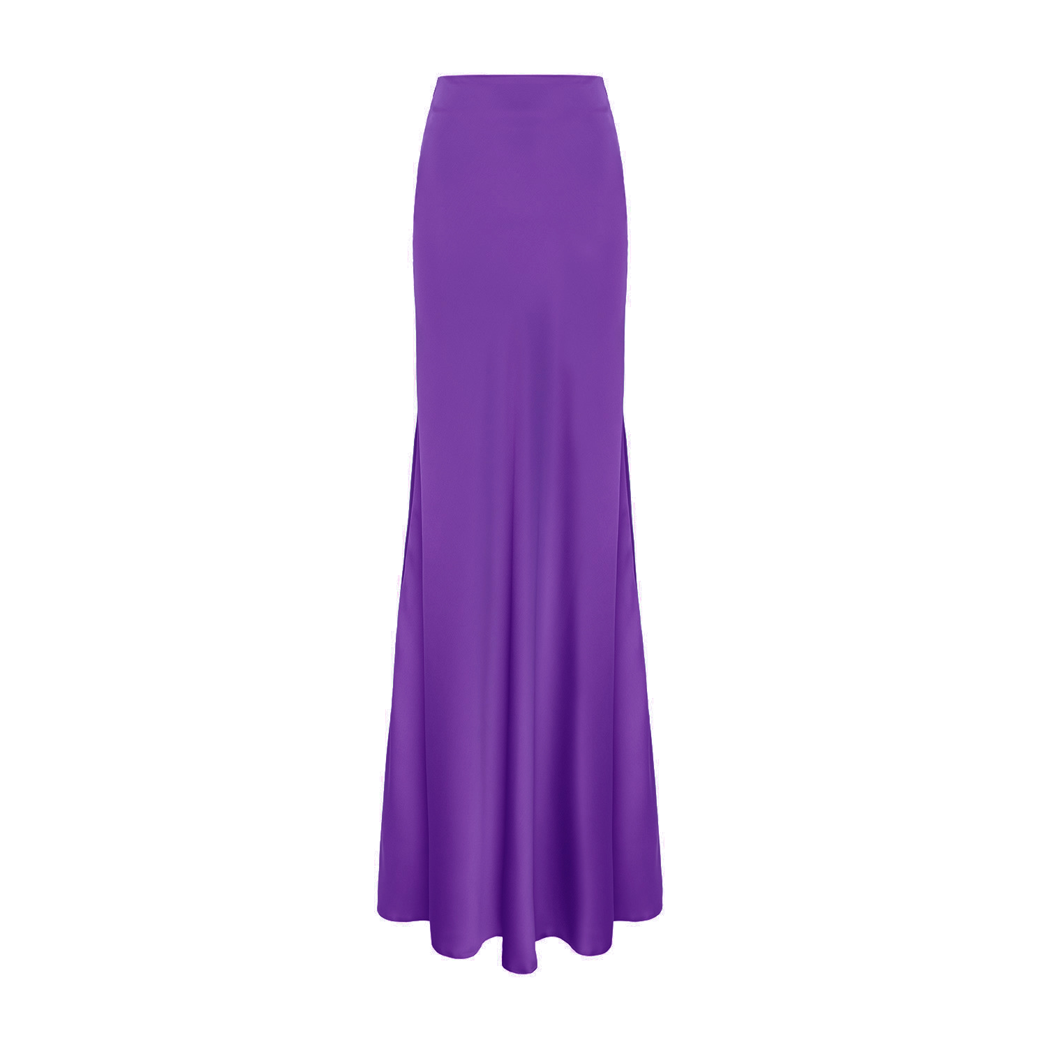 Bluzat Women's Purple Satin Maxi Skirt In Purple