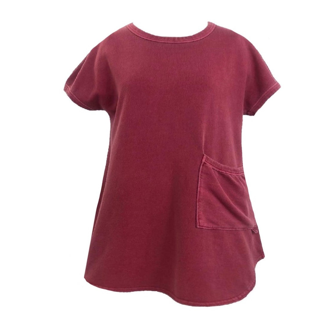 Women’s Pixi Tunic With Short Sleeve & Pocket In Red Medium Frock Tales