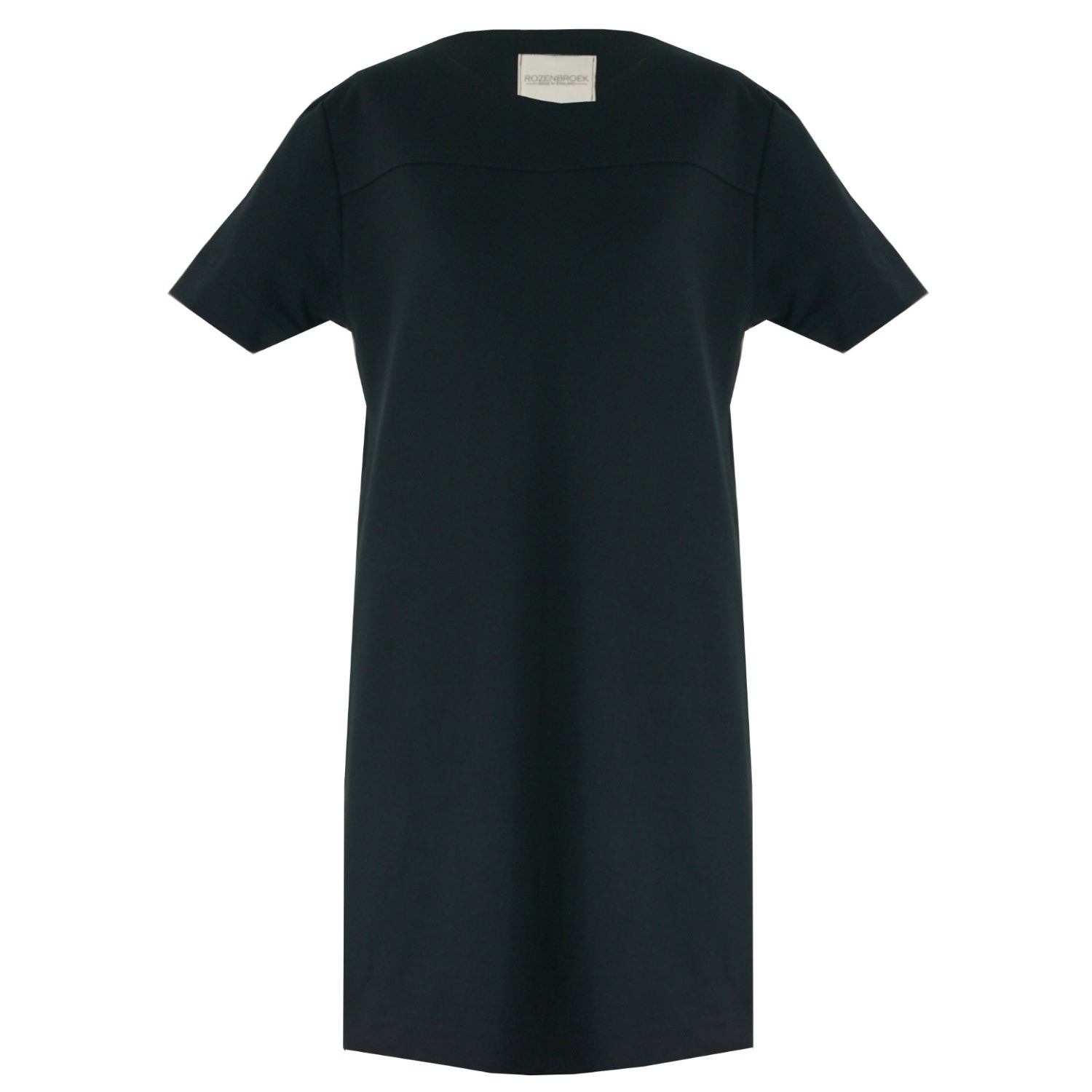 Women’s Organic Cotton T-Shirt Dress In Black Small Rozenbroek