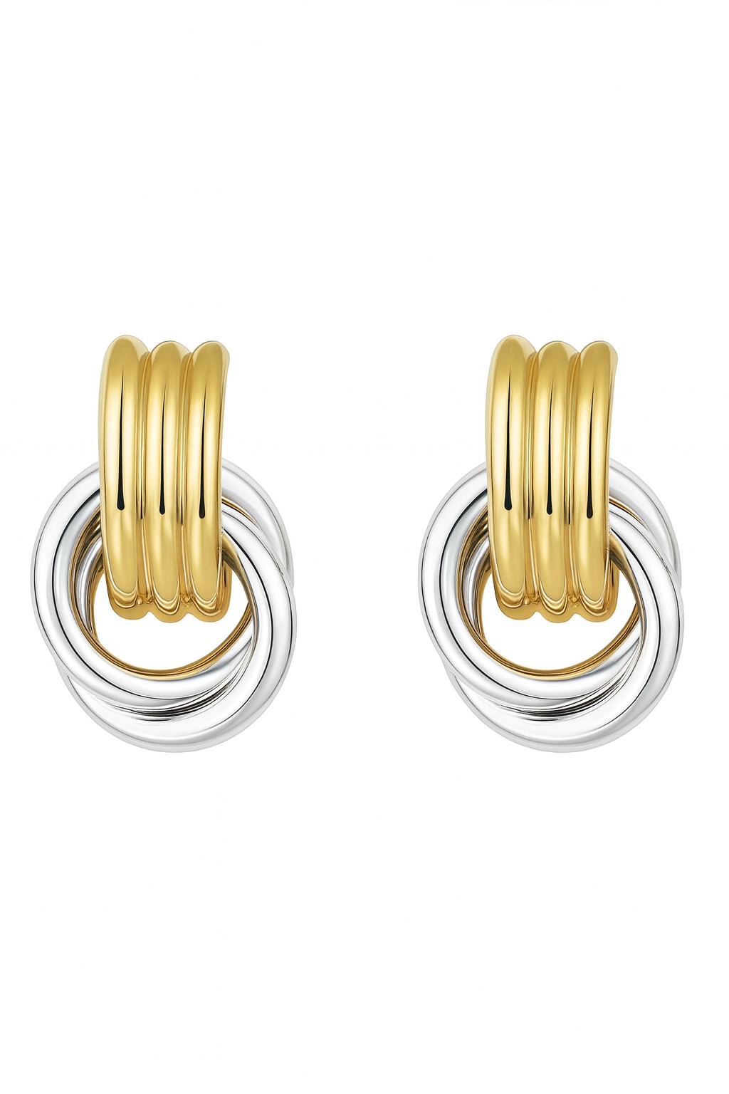 Sśaje Women's Gold / Silver Merlot Earrings In Multi