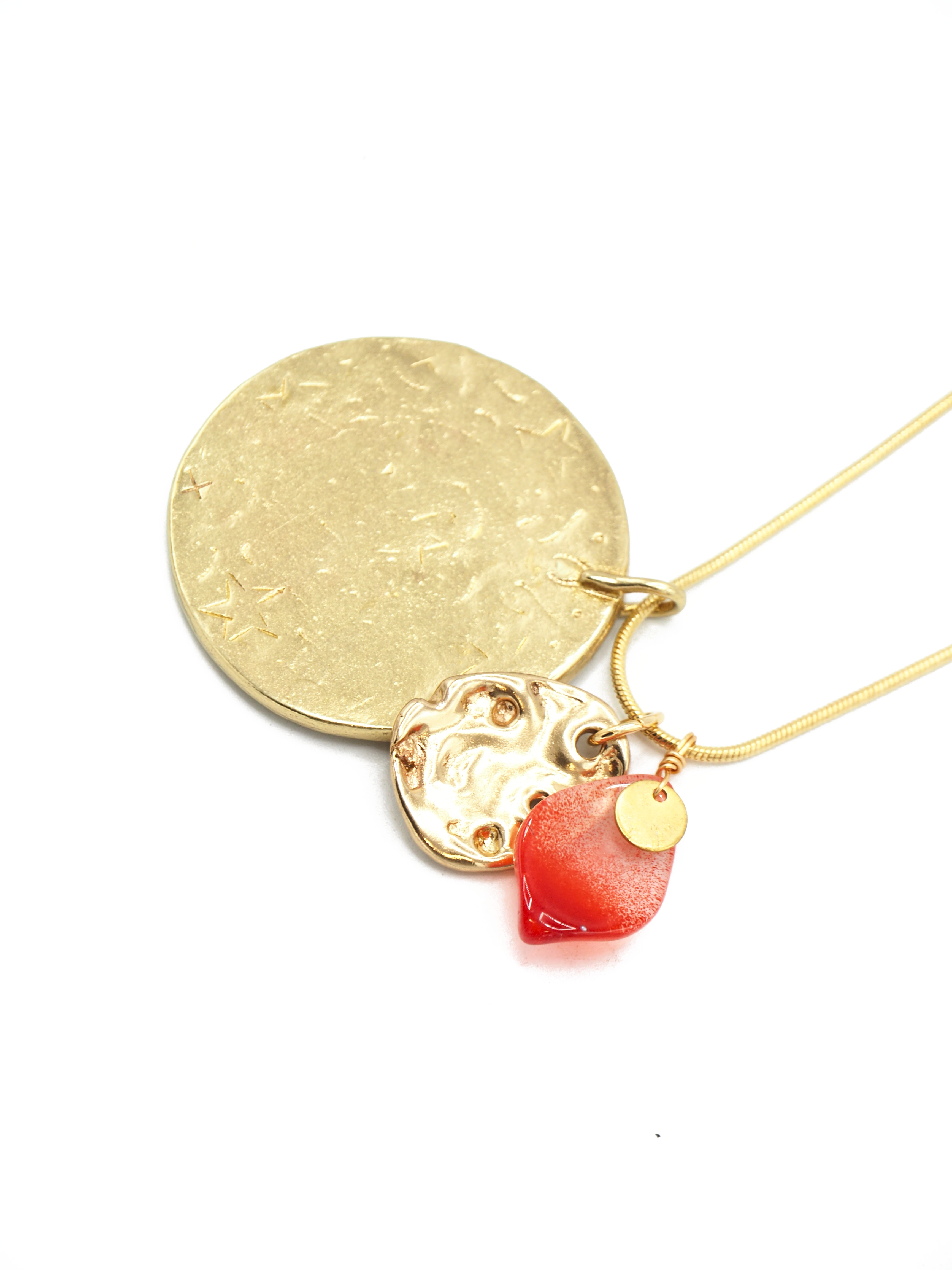 Women’s Gold / Red Zoe Necklace - Red Sita Nevado