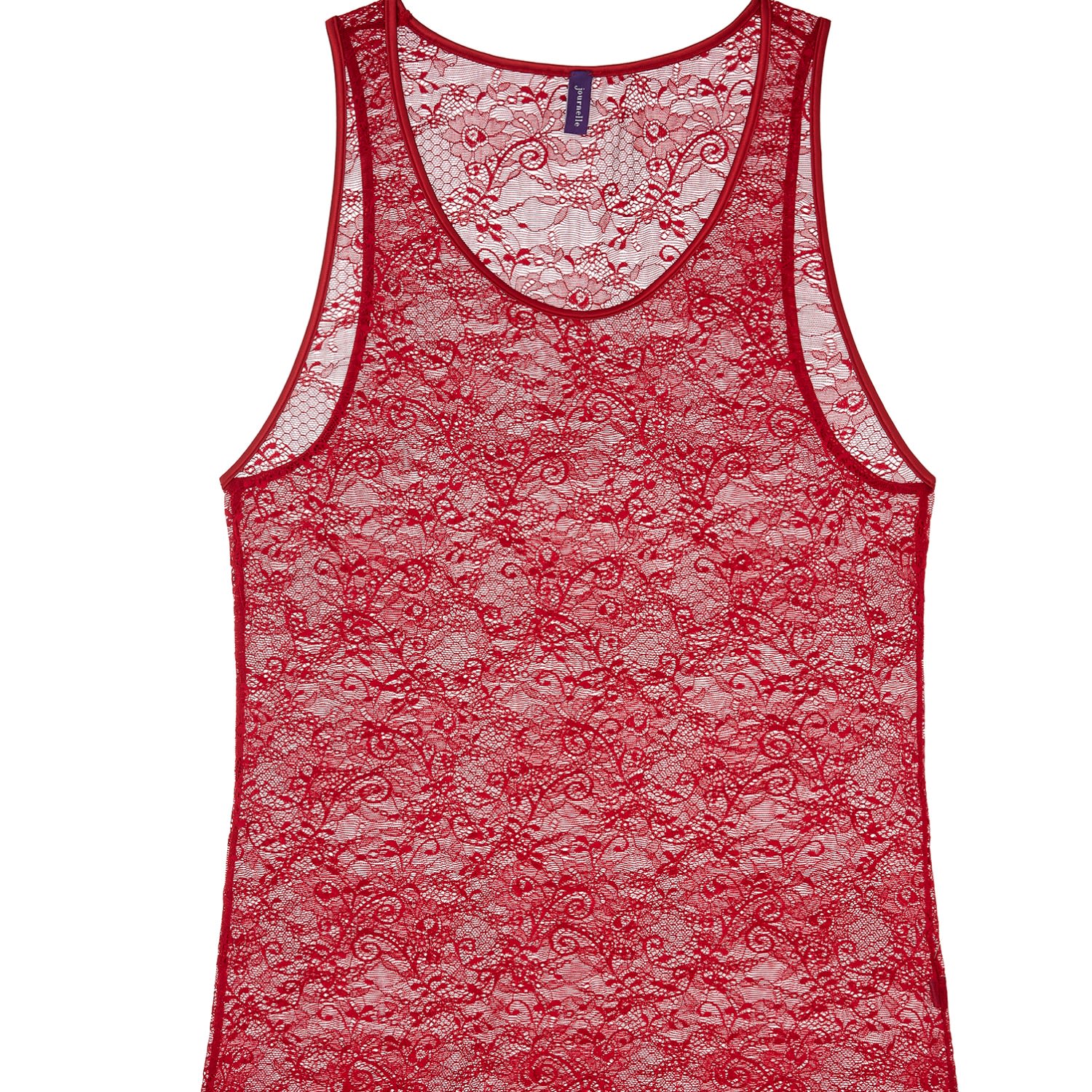 JOURNELLE RED SAPNA MENS TANK CLARET