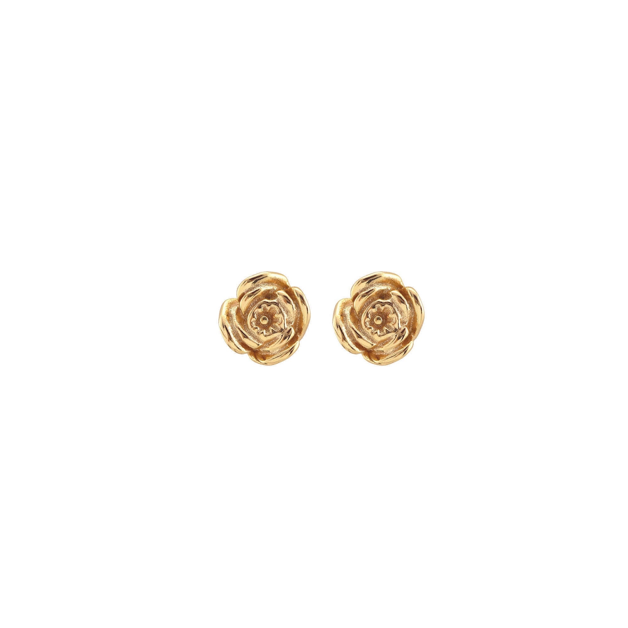Kris Nations Women's California Poppy Stud Earrings Gold Vermeil