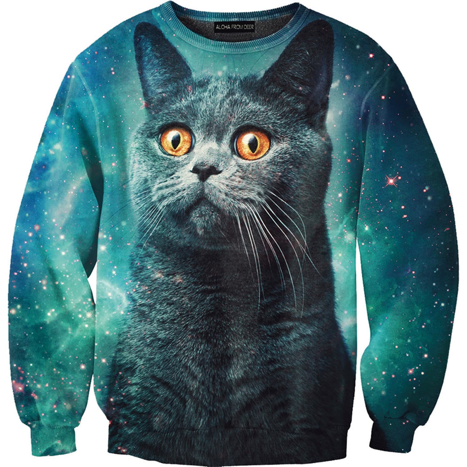 blue cat sweater