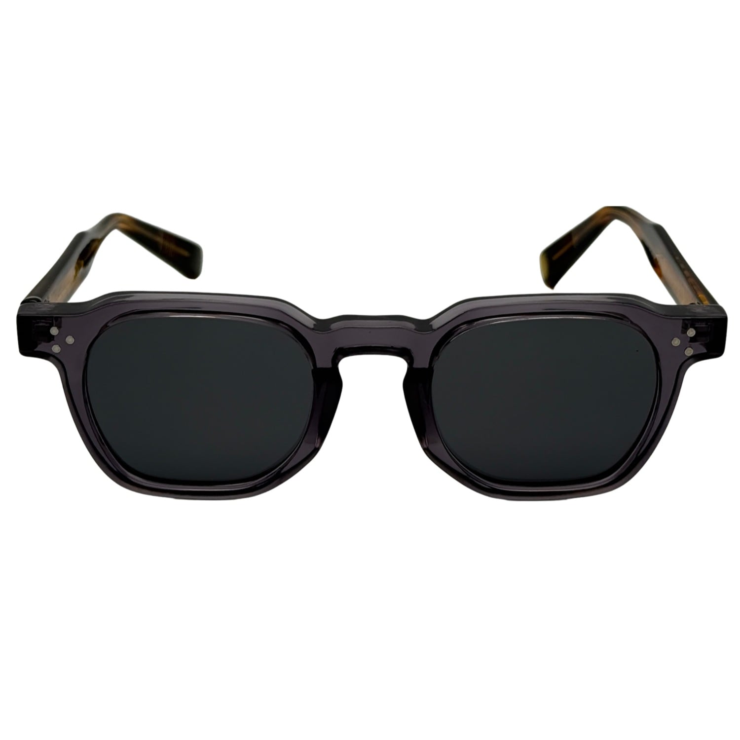Nocturna Frames Men's Brown / Grey Mono Sunglasses – Grey Print In Black