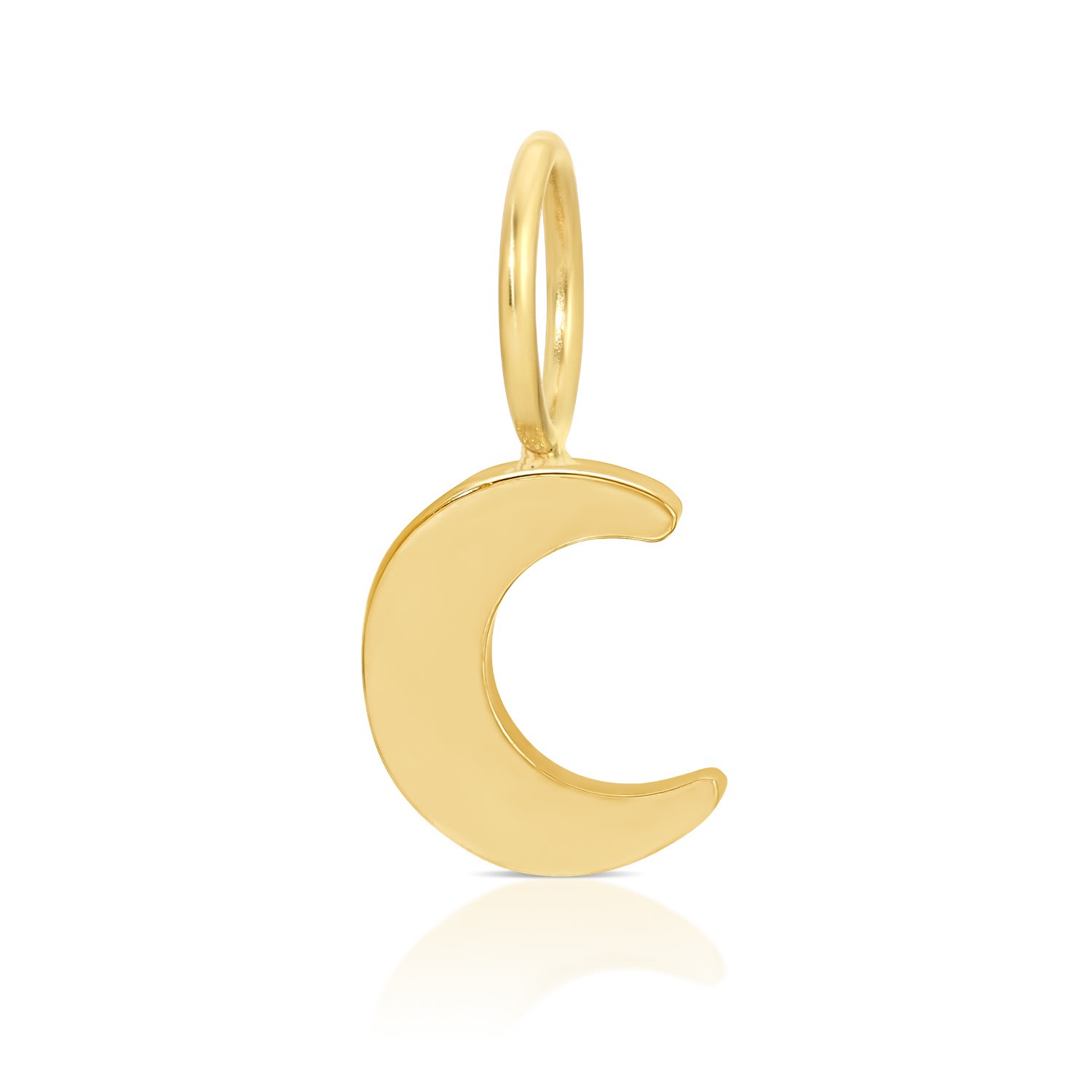 Maya Brenner Women's Charm Pendant - Moon Yellow Gold