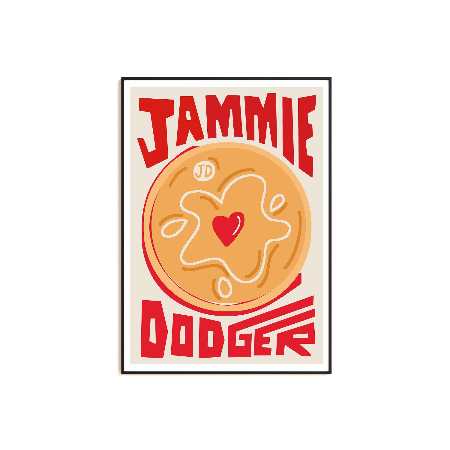 Natalie Cass Art Jammie Dodger Art Print - A2