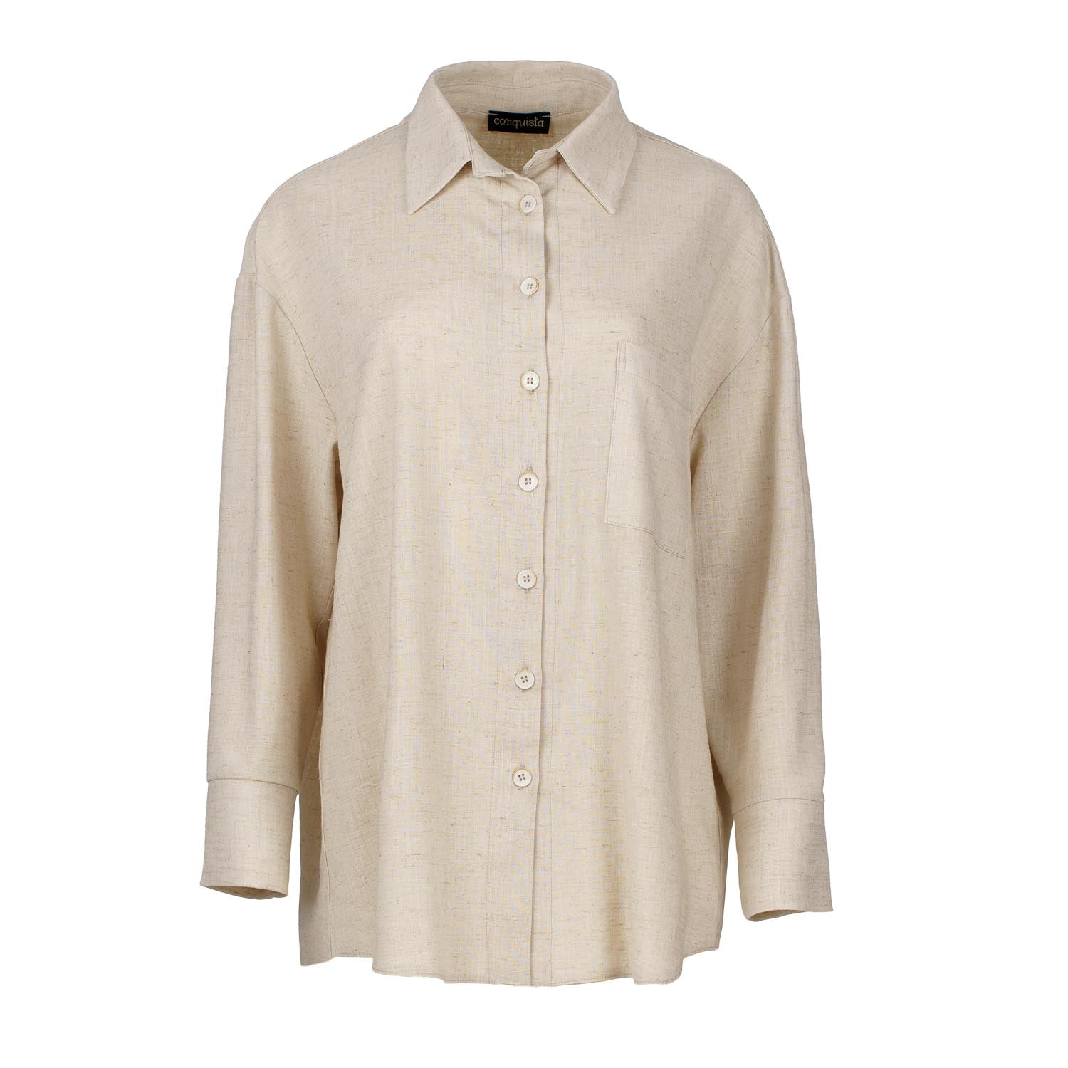 Women's Neutrals Sand Pocket Detail Shirt