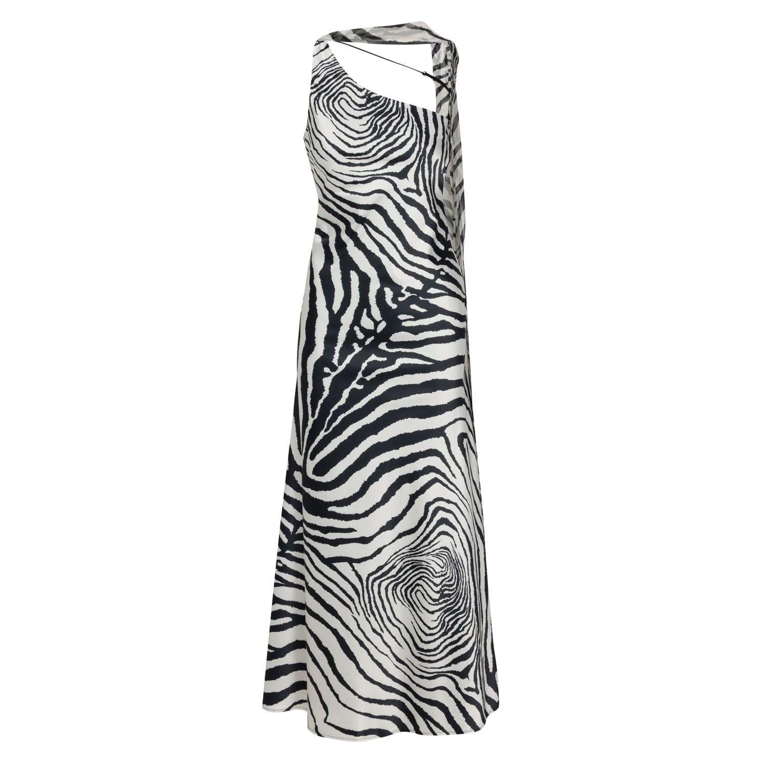 Delfi Collective Women's White / Black Nairobi Dress - Zebra In Multi