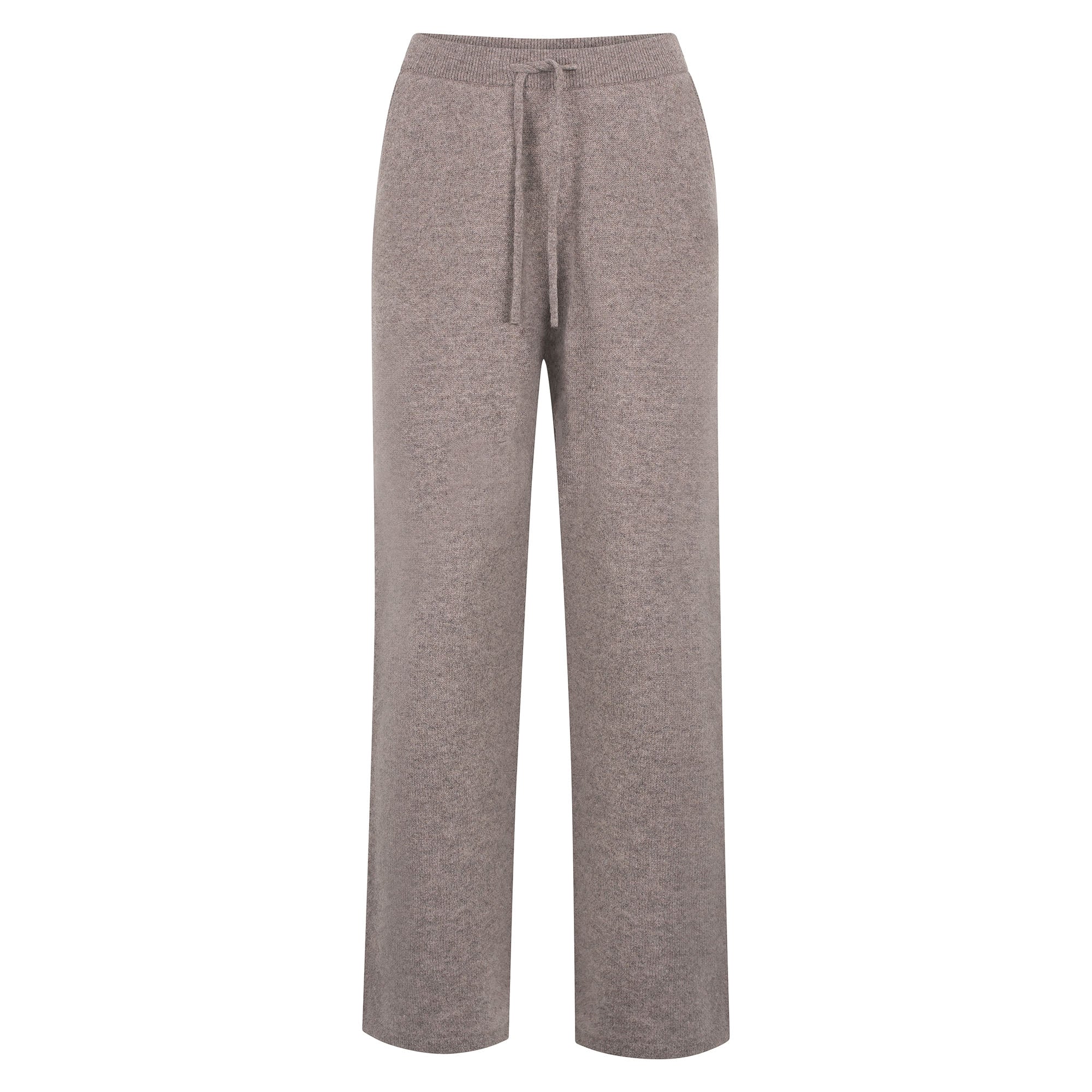 Paul James Knitwear Grey Womens Lambswool Lucia Knitted Trousers - Vole In Grey