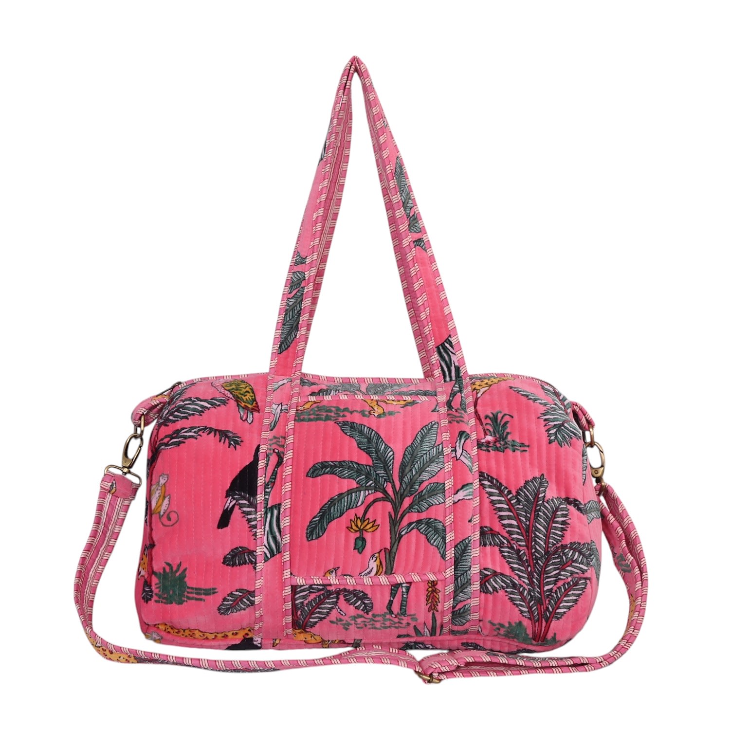 Conscious Yoga Collective Pink / Purple The Velvet Jungle Weekender In Pink