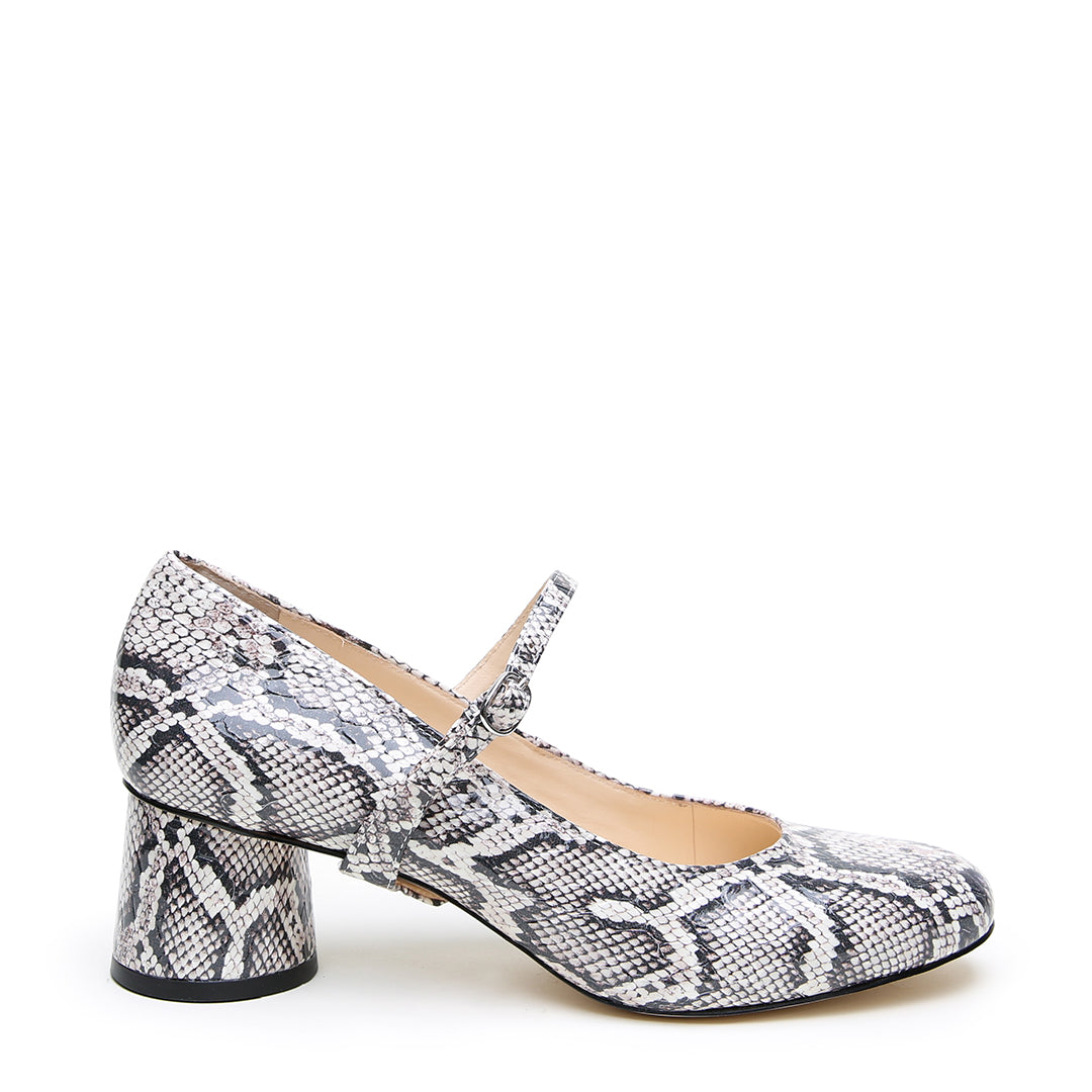 Women’s Neutrals / Grey Python Ballet Pump + Twiggy Strap 4 Uk Alterre