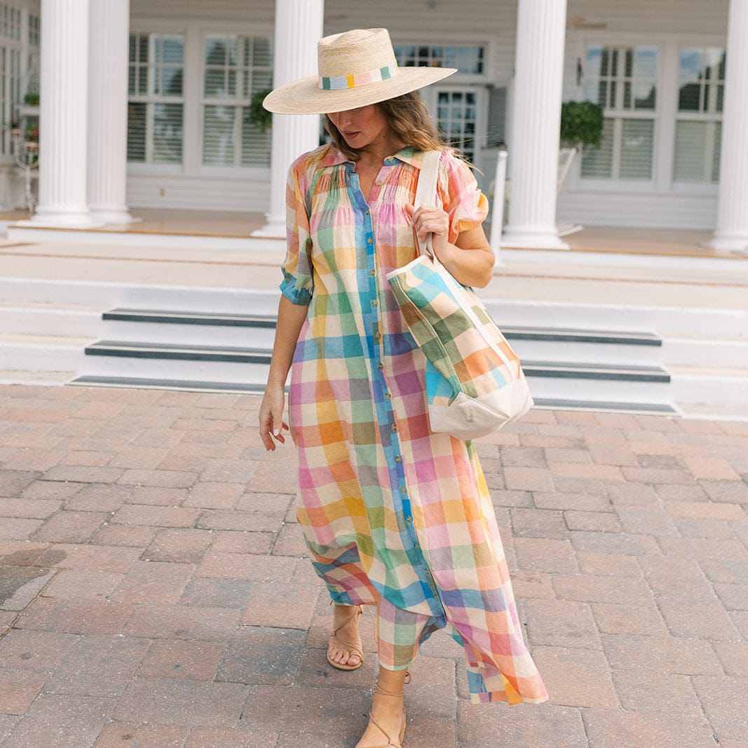 lady leisure plaid dress Rainbow Oasis | Sunshine Tienda Cupshe lady