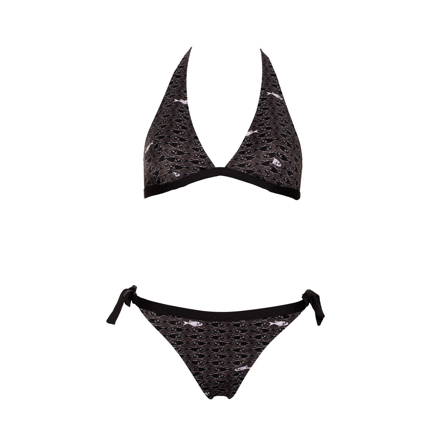 Women’s Aulala X Lorieux Art Inspired Bikini - Miami - Black Small Aulala Paris