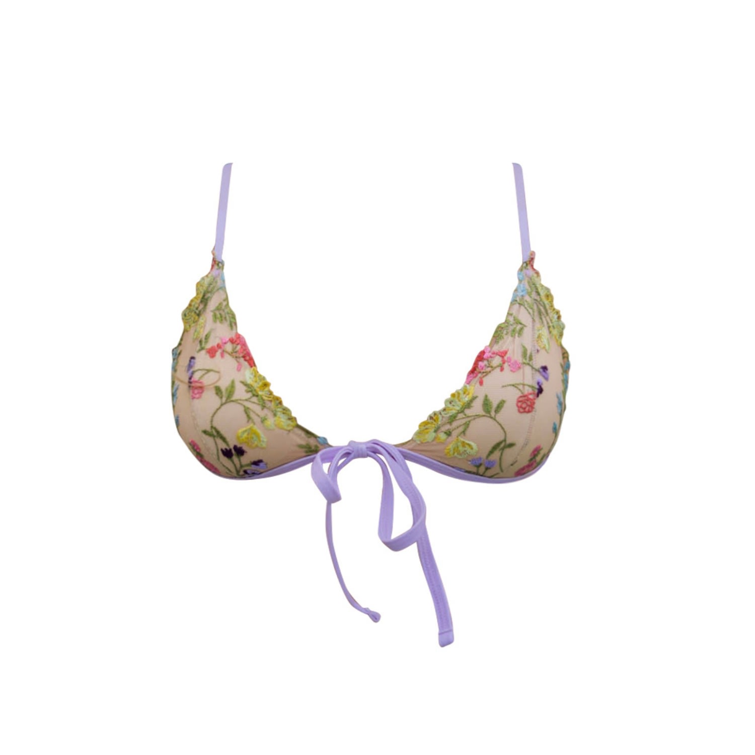 Ivy Swimwear Women's Pink / Purple Aster In Lavender Bikini Top In Pink/purple
