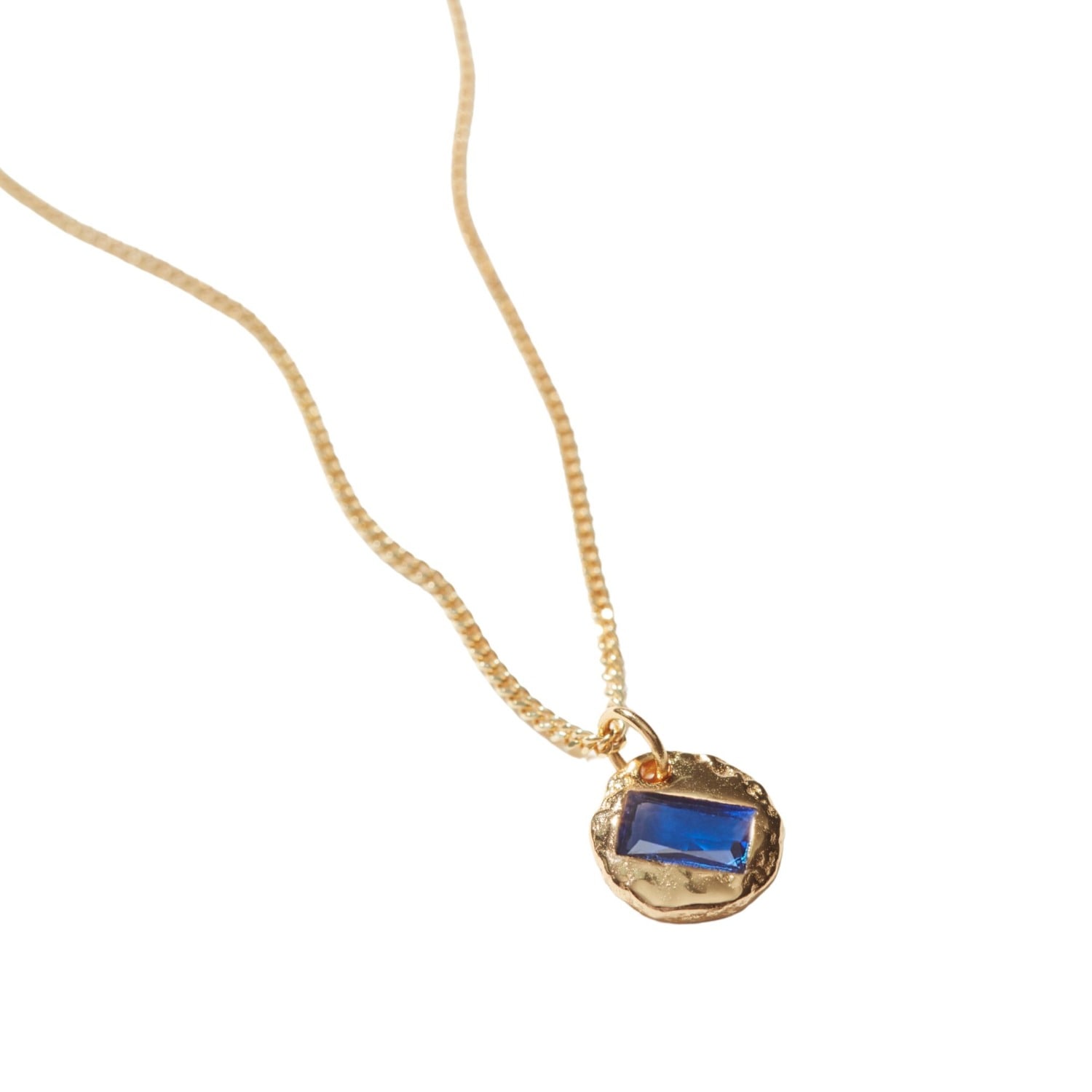 Muru Women's Mini September Birthstone Necklace Gold