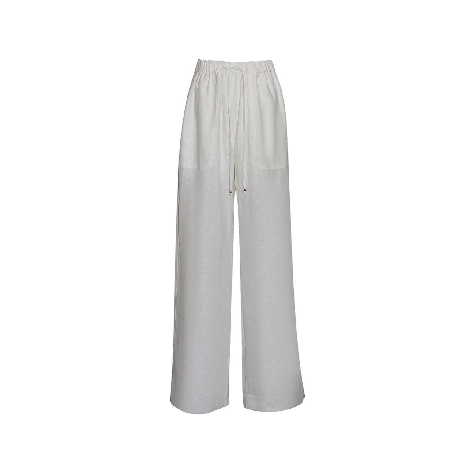 Women’s Sofia Linen Pants - White Large Gosia Orlowska