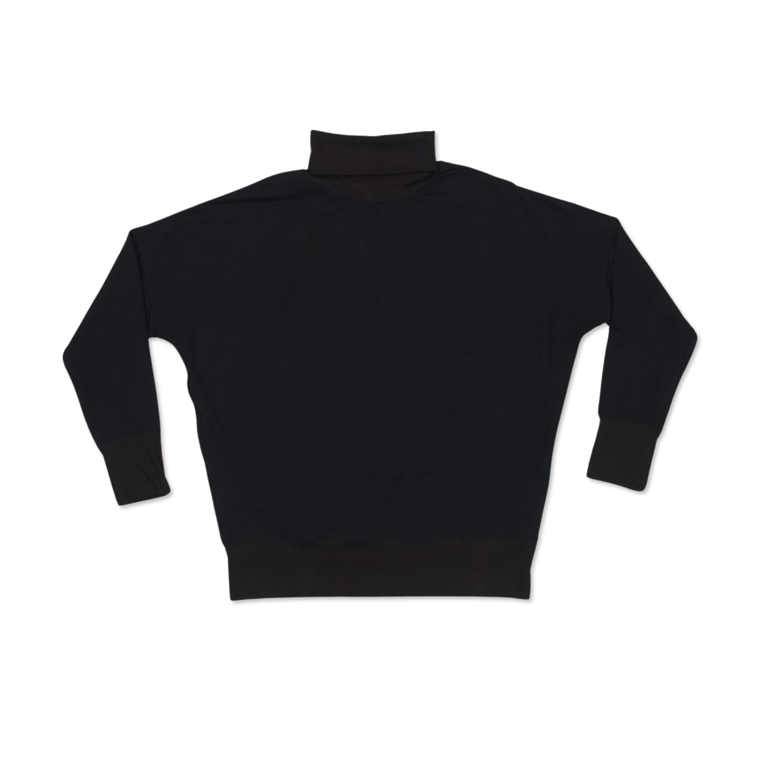 Bradford Row Men's The Don Dolman Turtleneck In Onyx Black In Black