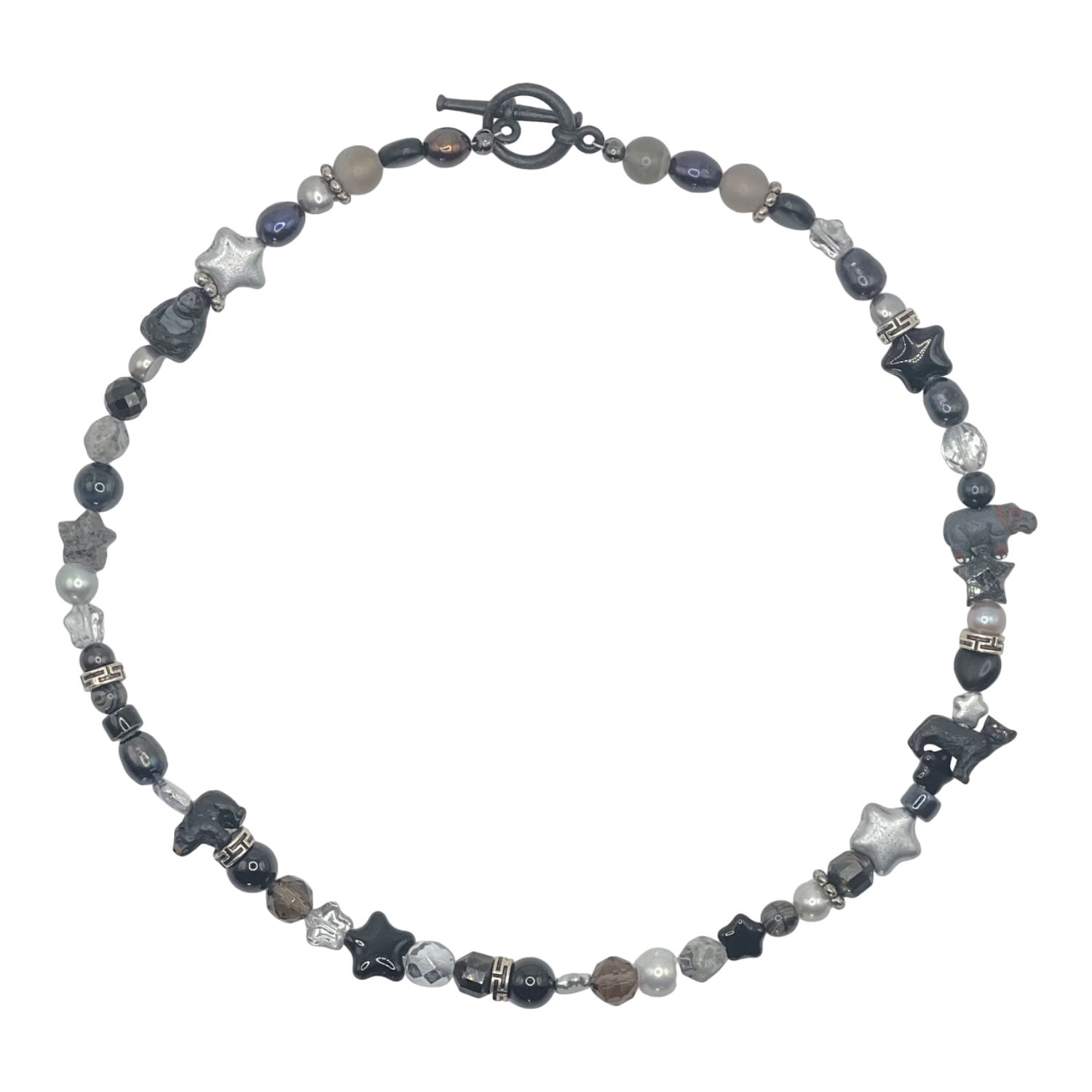 Men’s Black / Silver Lavish Necklace Cloud Haven